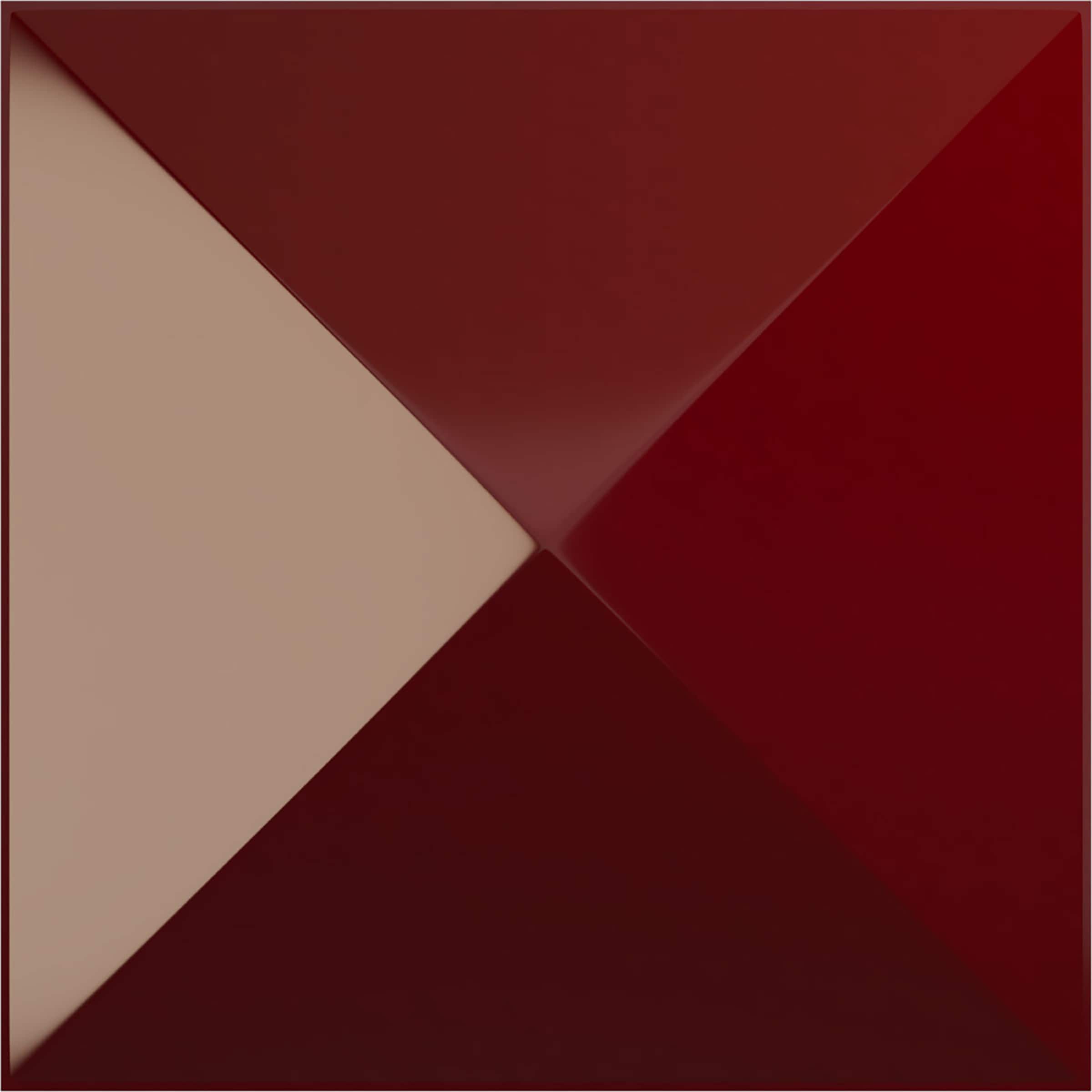 Ekena Millwork WP12X12SKHML 11-7/8-in x 11-7/8-in Embossed Paintable/Stainable Red PVC Wall Panel ( 0.98-sq ft )