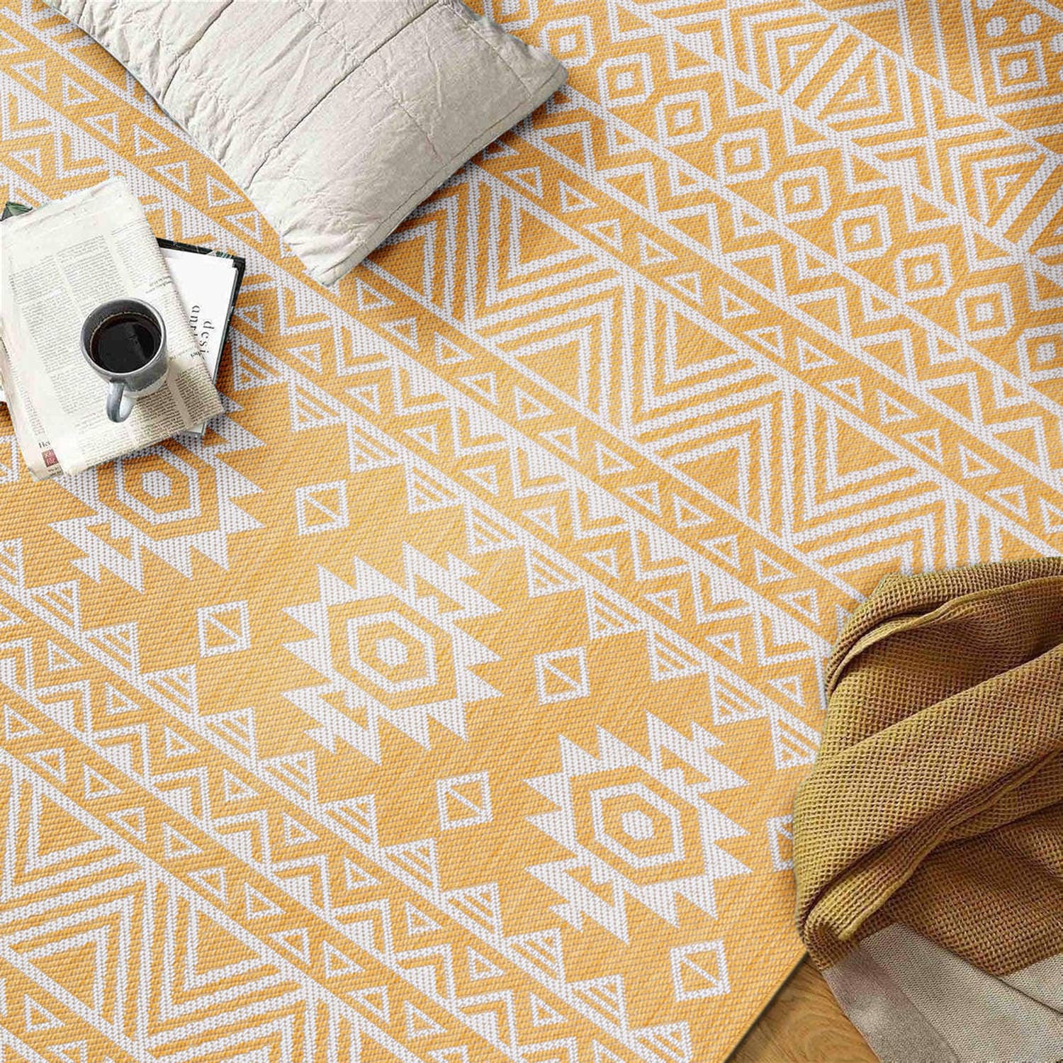 World Rug Gallery 124YELLOW5X7 rugs - View #10