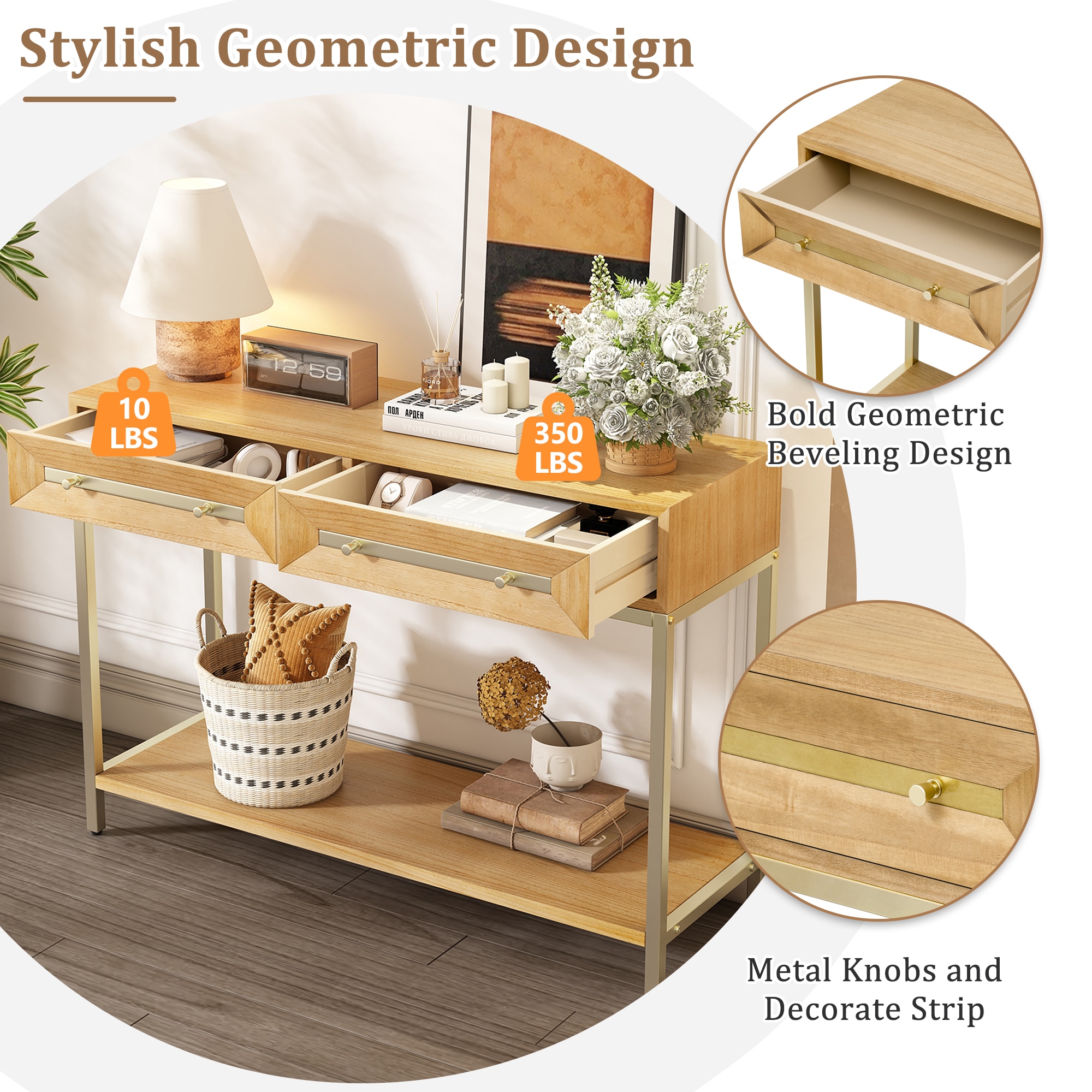 ModernLuxe N715P227910N Console-Sofa-Tables - View #5