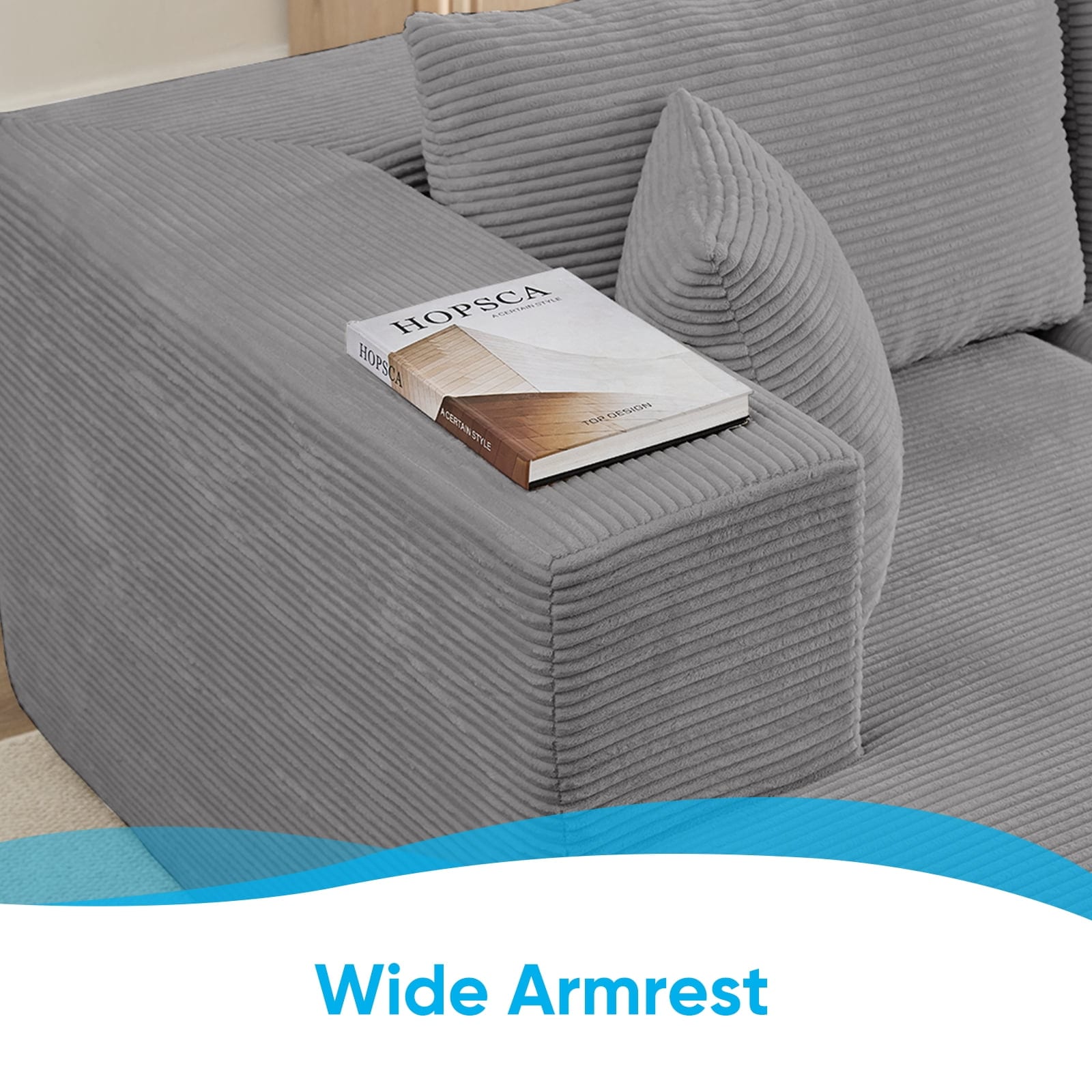 Mjkone LW11330-LIGHTGREY Sofas-Loveseats - View #7