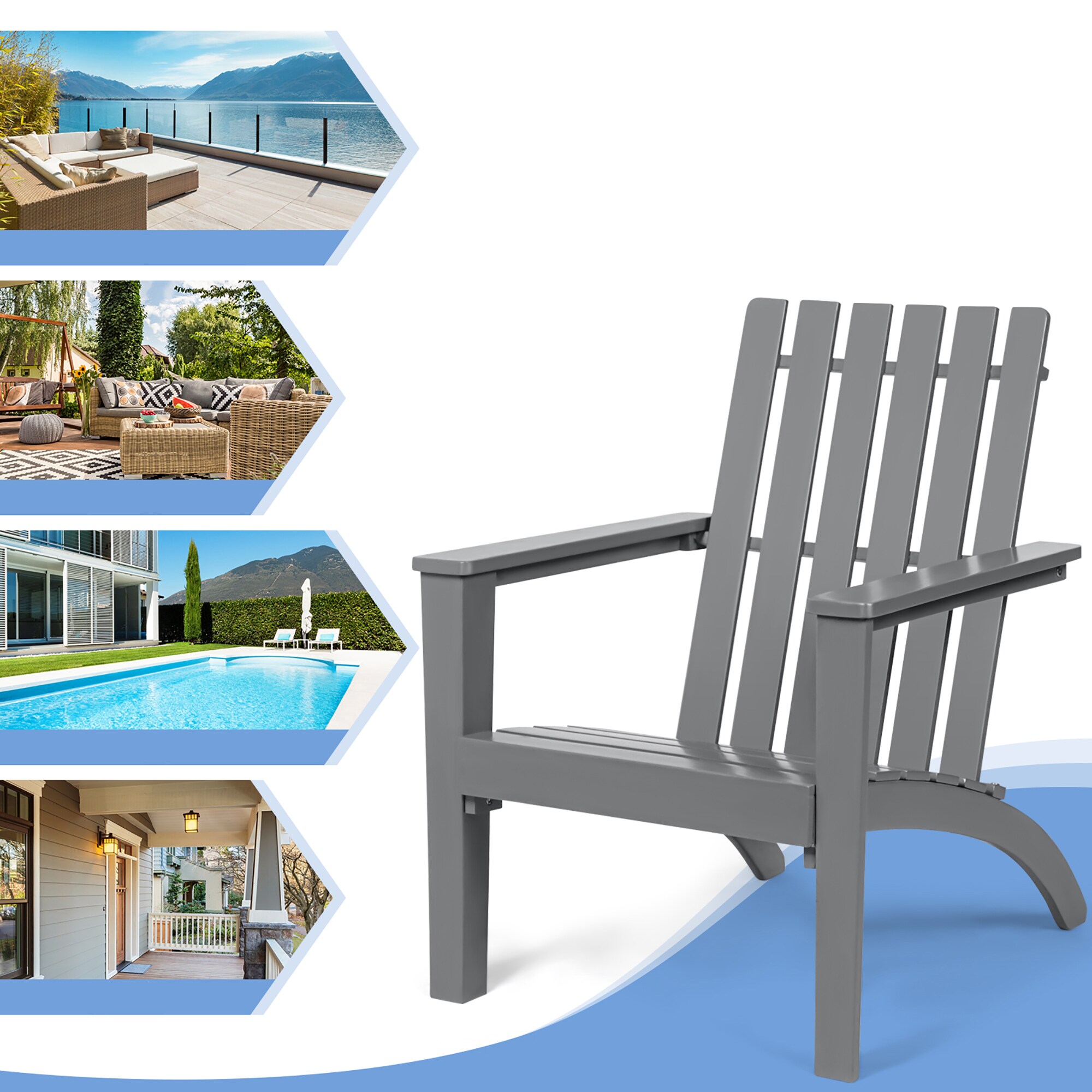 Costway OP70602GR Patio-Chairs - View #3
