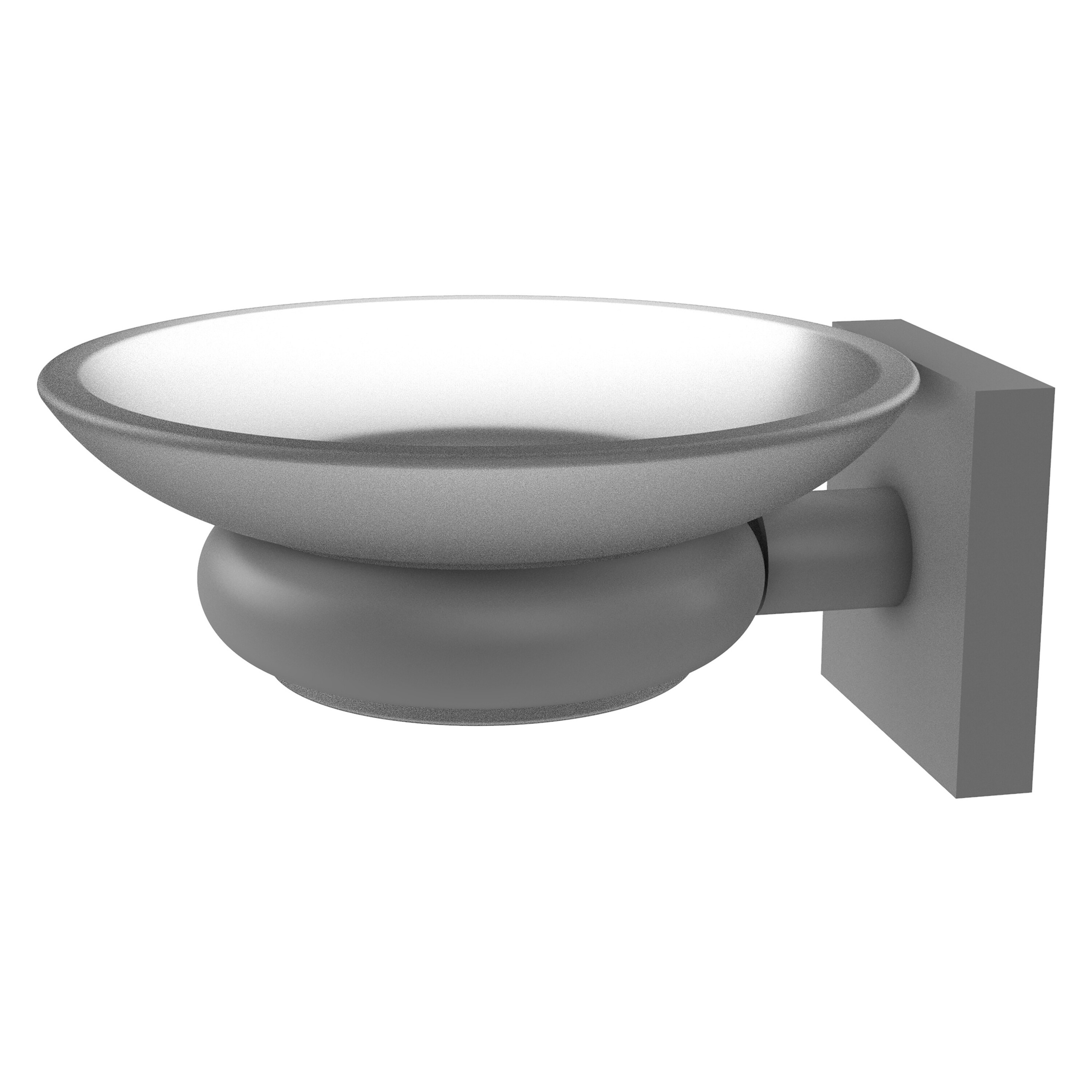 Allied Brass MT-62-GYM Montero Matte Gray Brass Soap Dish