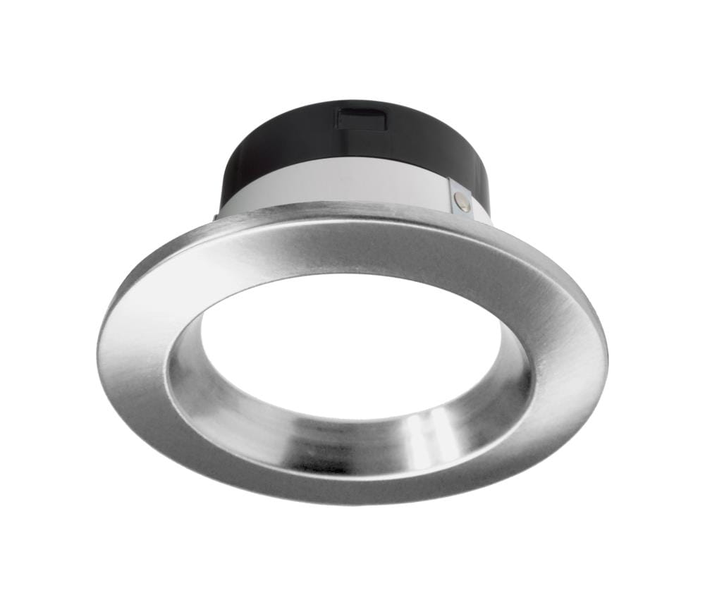 Nicor Lighting DLR4506120S-NK DLR Select Nickel 4-in 600 -Lumens Switchable Round Dimmable LED Wet rated Recessed Downlight