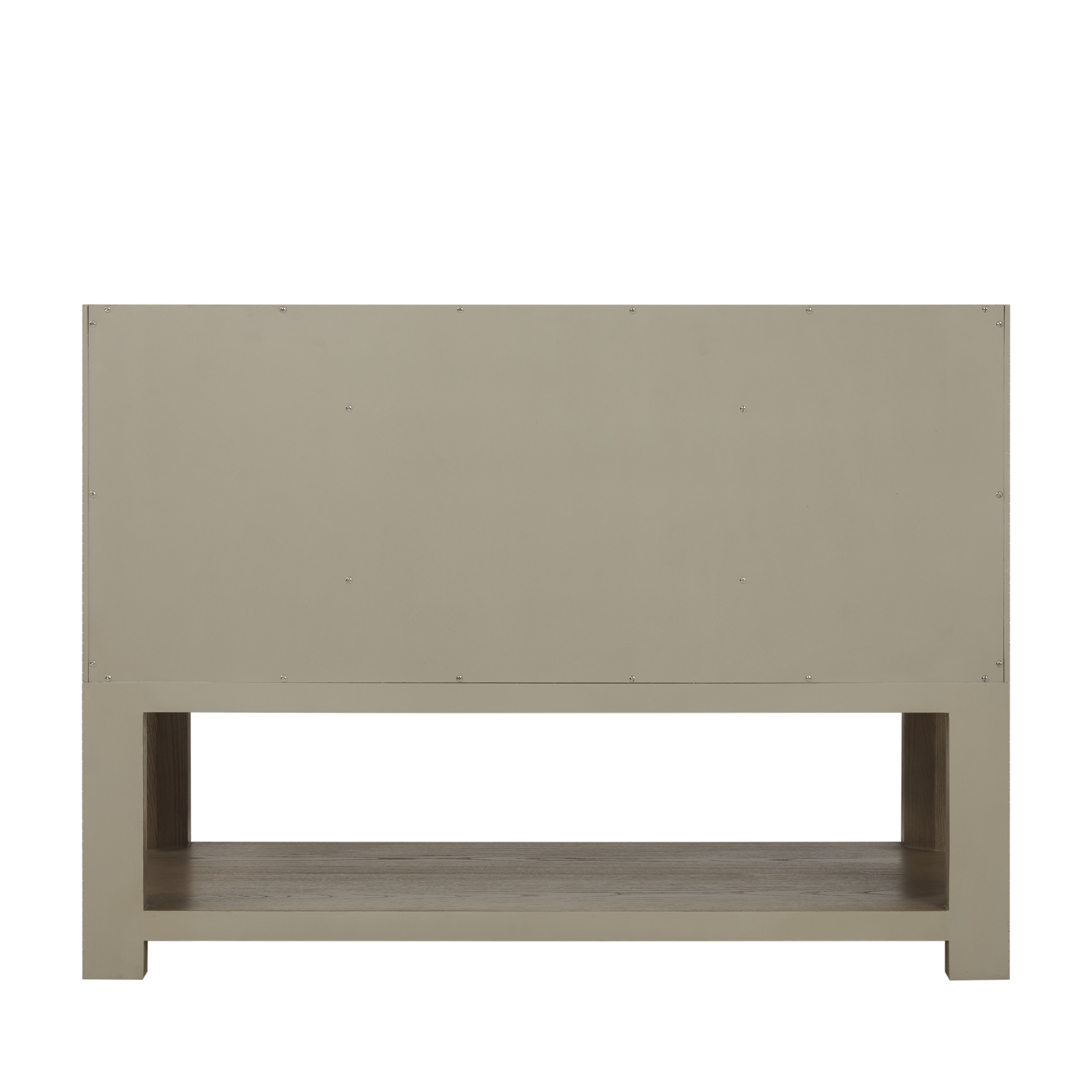 Lucian 48" Pebble Oak Single Vanity with Brass Hardware