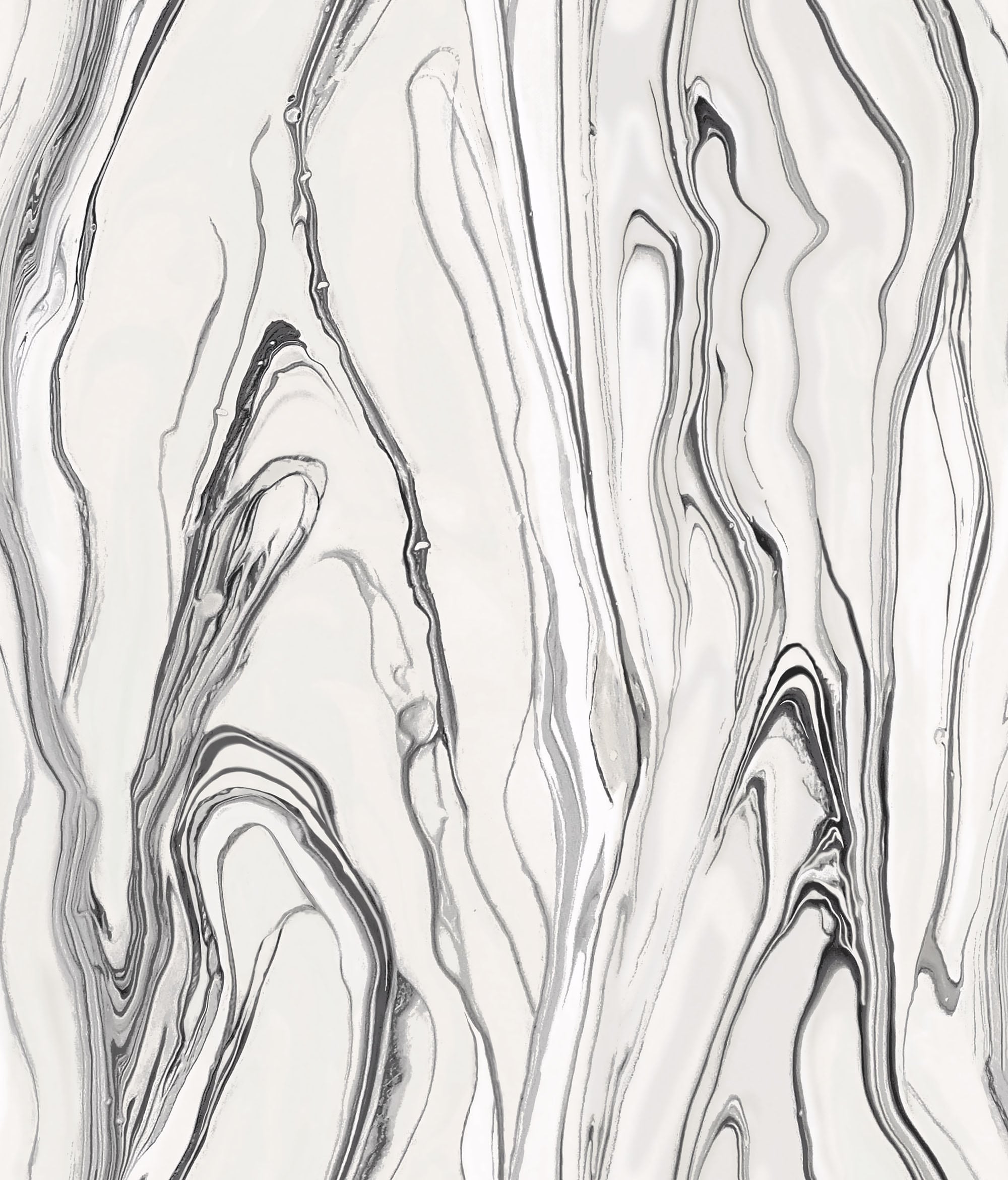 York Wallcoverings CL2572 Impressionist 56.4-Sq. Feet Black Paper Marble Unpasted Wallpaper