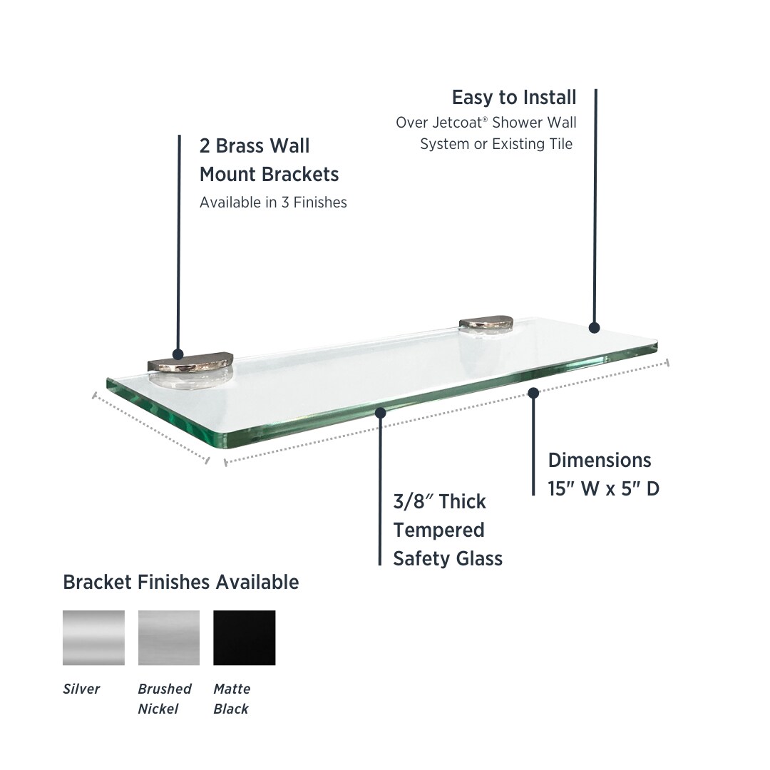 Rectangular Glass Shelf - CRAFT + MAIN