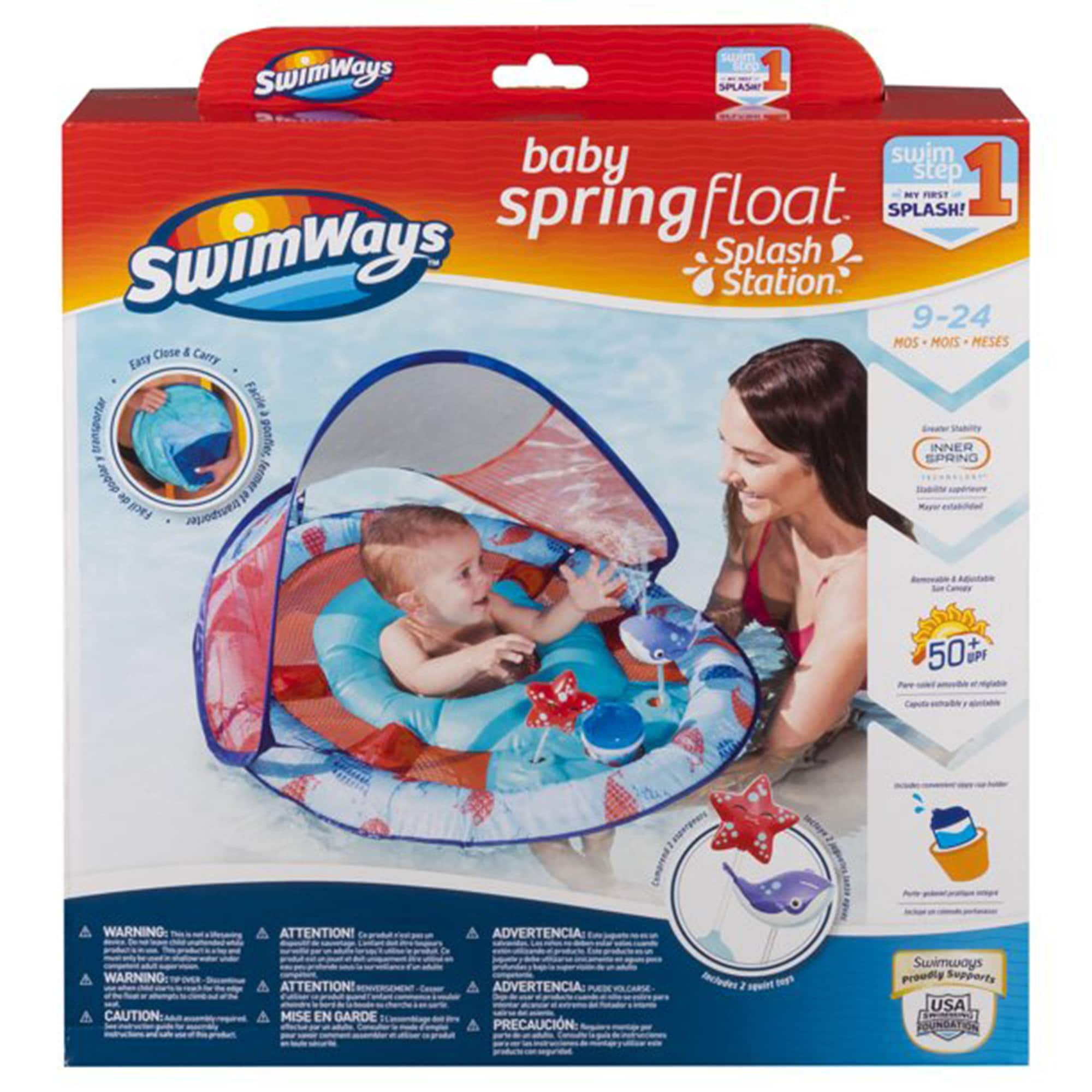 SwimWays 34-in X 34-in 1-Seat Blue Infant Float At Lowes.com