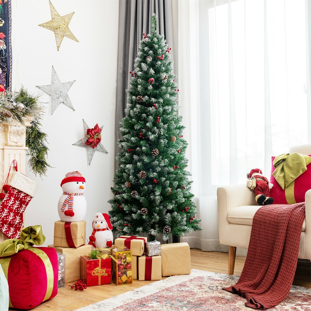 WELLFOR CM-HFY-23666US Artificial-Christmas-Trees - View #7