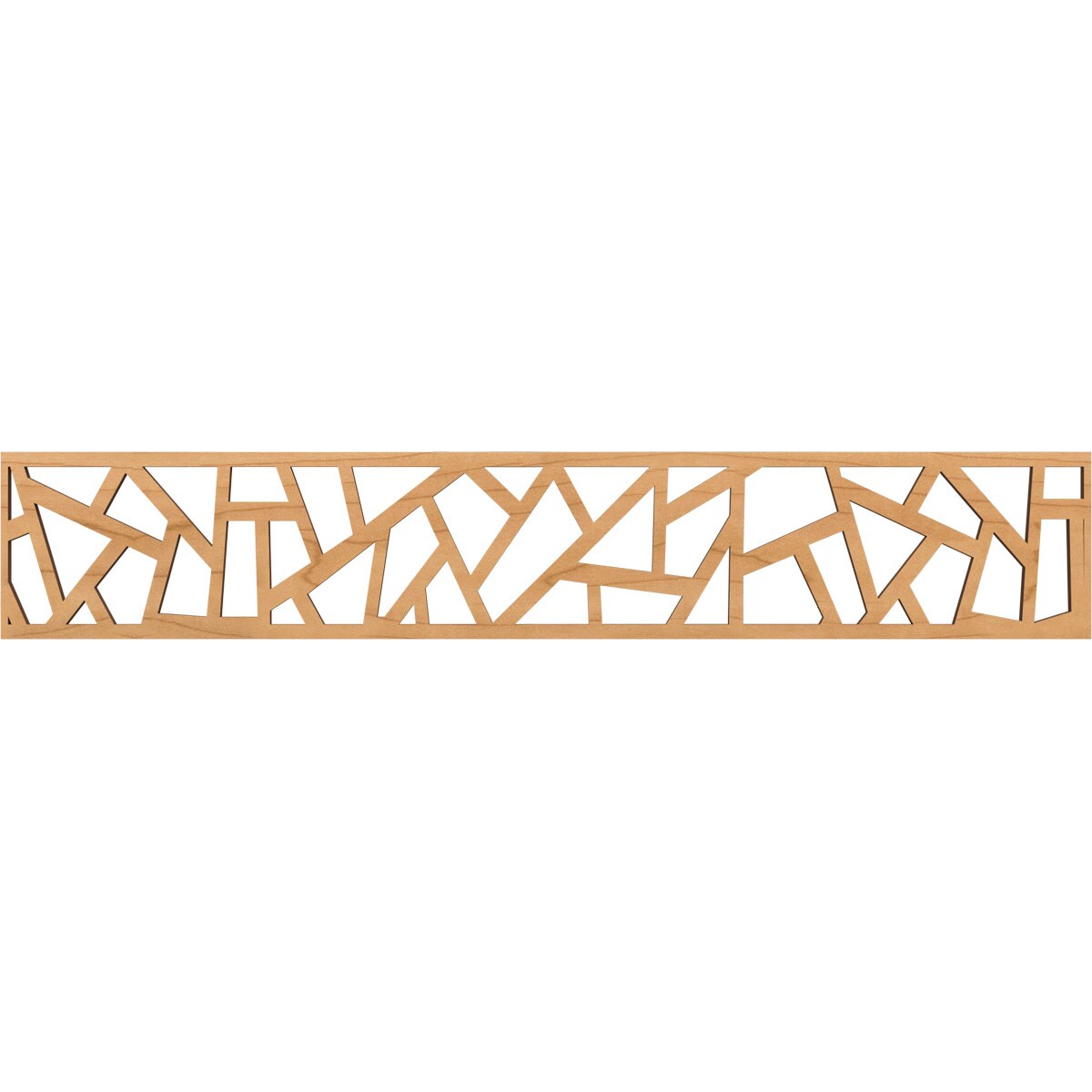 Ekena Millwork MLDB08X46HSBMA Harrisburg Fretwork Flat Trim 8-in x 3.89-ft Maple Brown Unfinished 2156851 Pierced Wall Panel Moulding