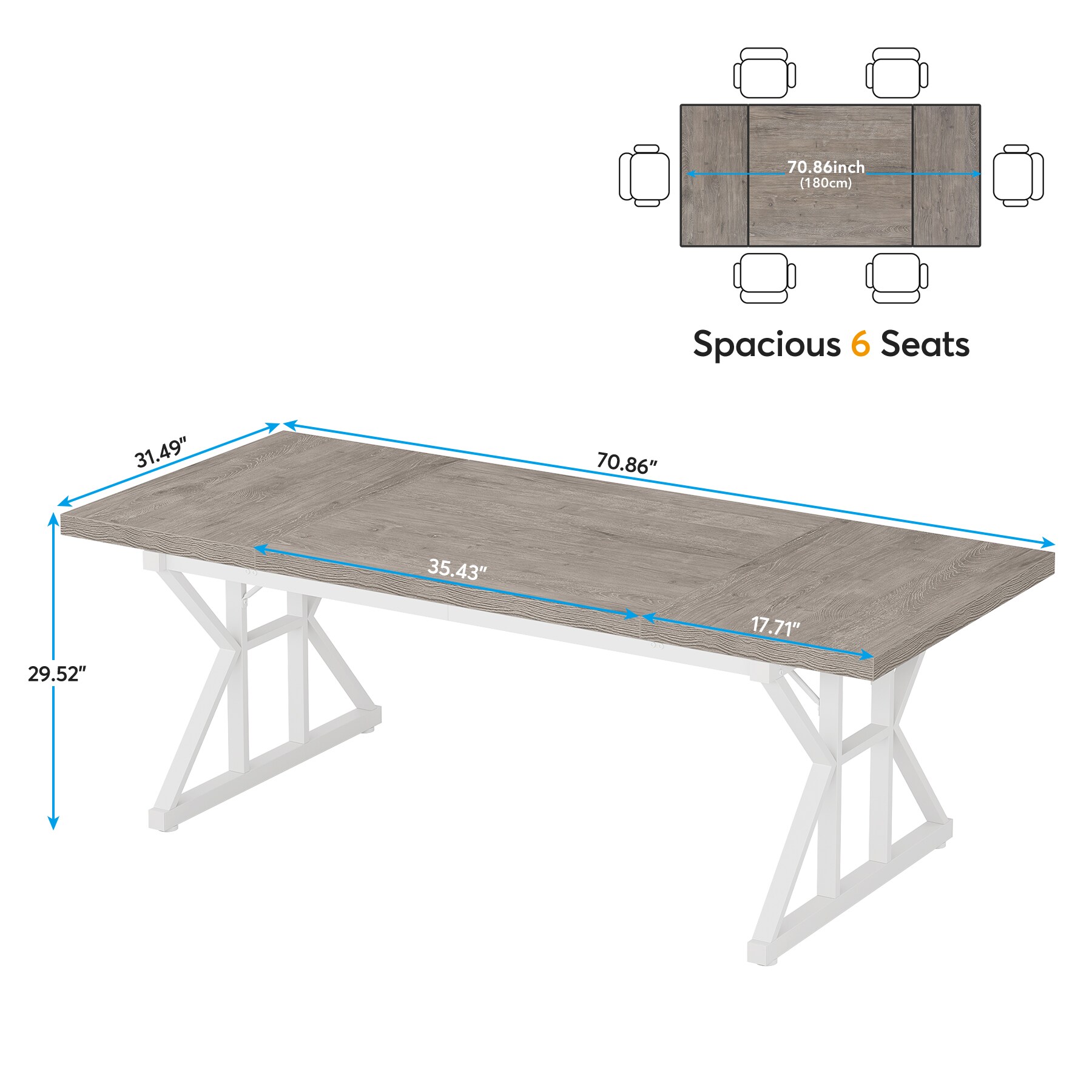 Tribesigns LWFD-JW0517 Office-Tables - View #7