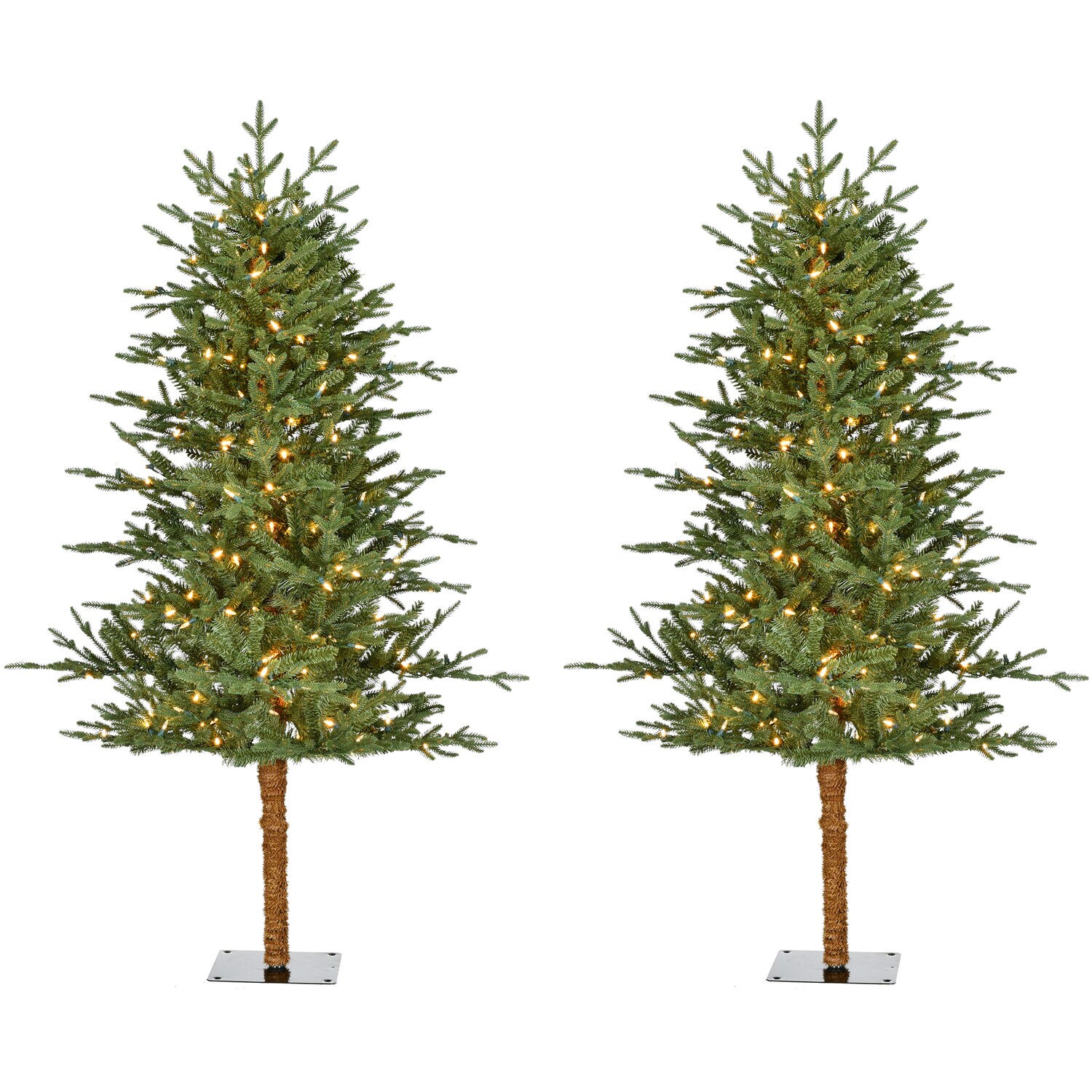 Fraser Hill Farm 5ft Alpine Prelit Artificial Christmas Tree with LED