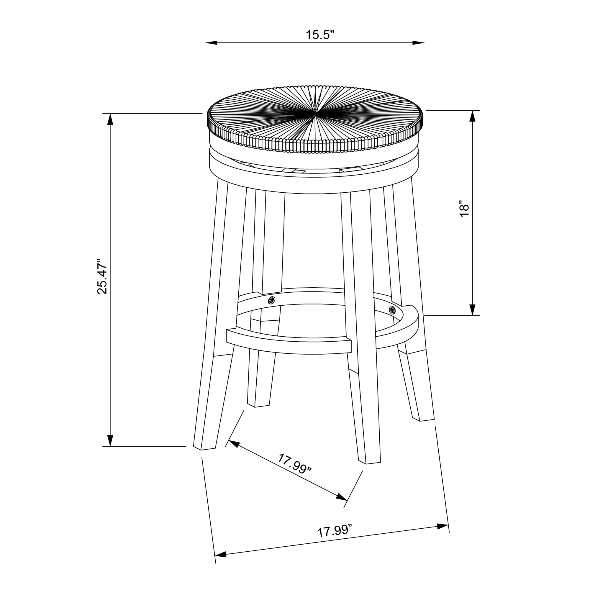 Powell PLWS164 stools - View #6