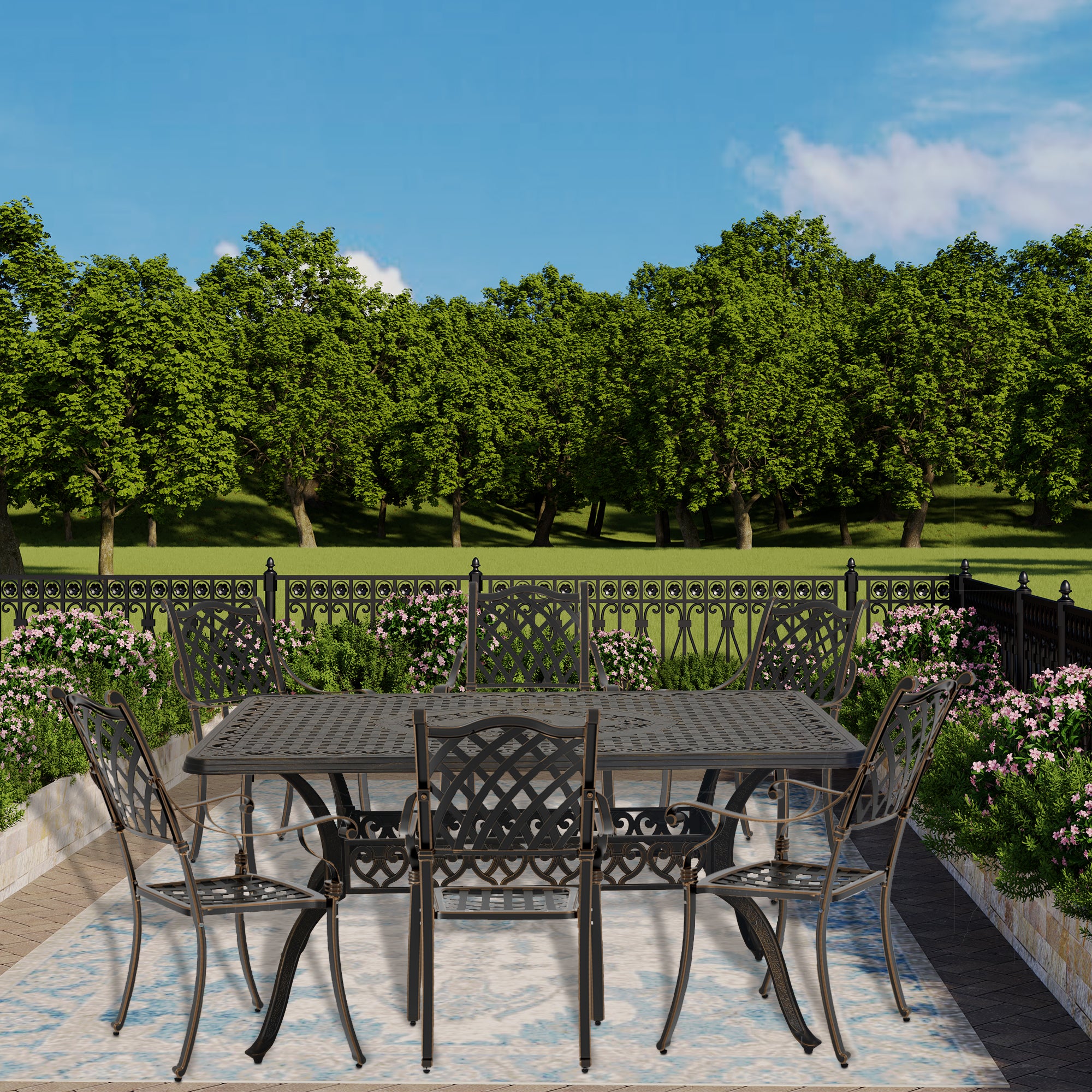 Boyel Living BL-XG150DFX-BR Patio-Dining-Sets - View #2