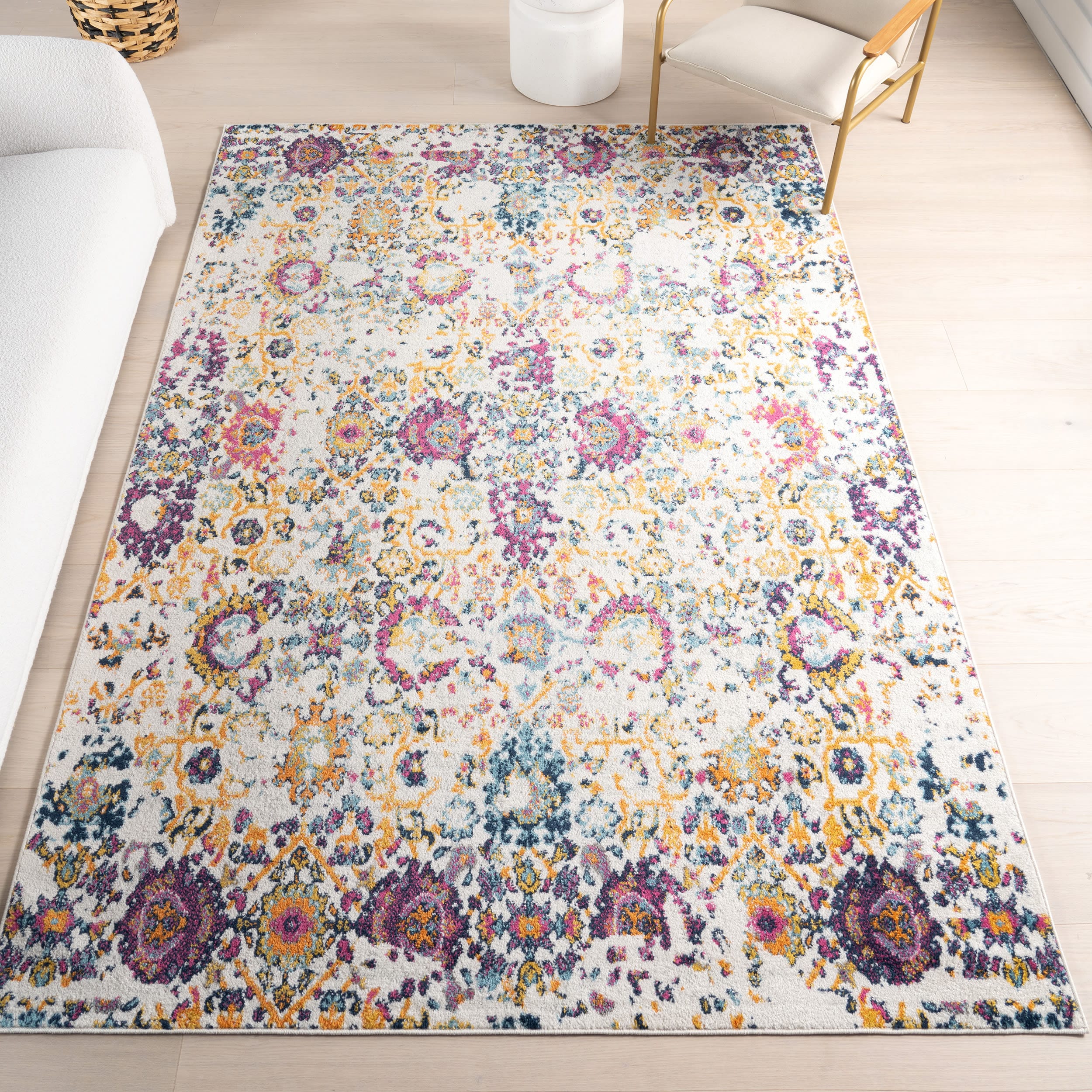 nuLOOM RZBD26B-406 4 x 6 (ft) Loomed Polypropylene Multi Rectangular Indoor Area rug