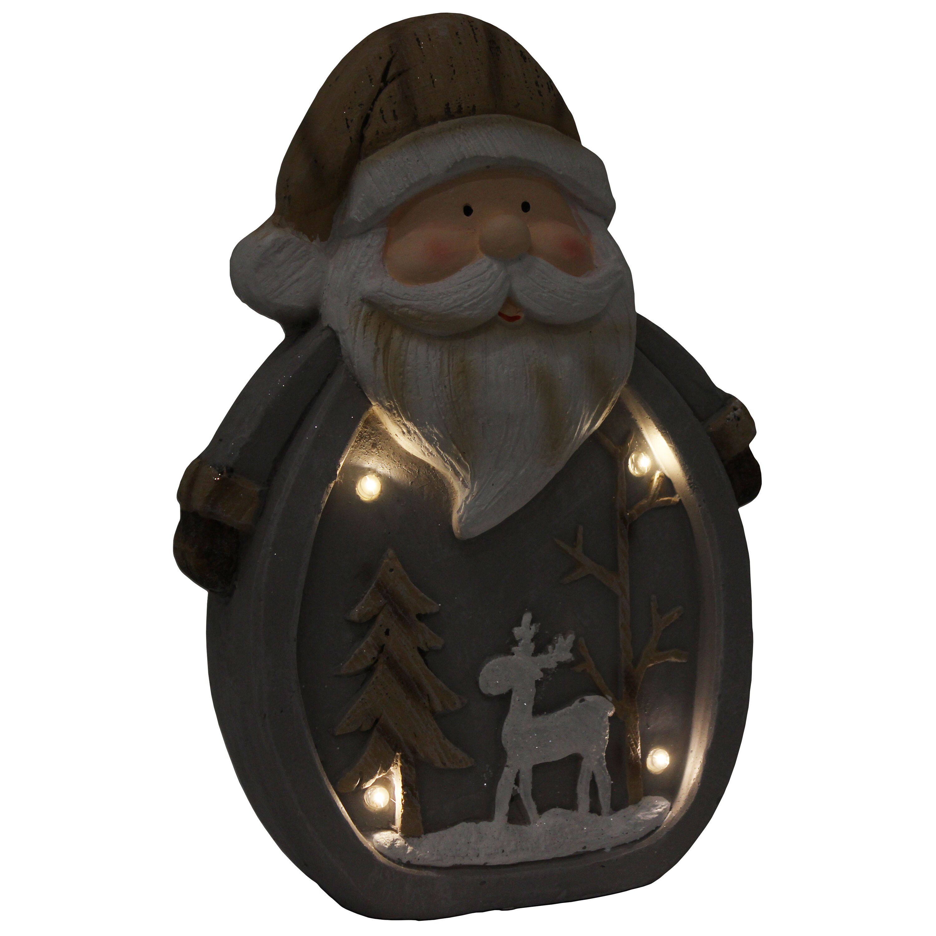 Sunnydaze Decor 13-in Figurine Santa Christmas Decor in the