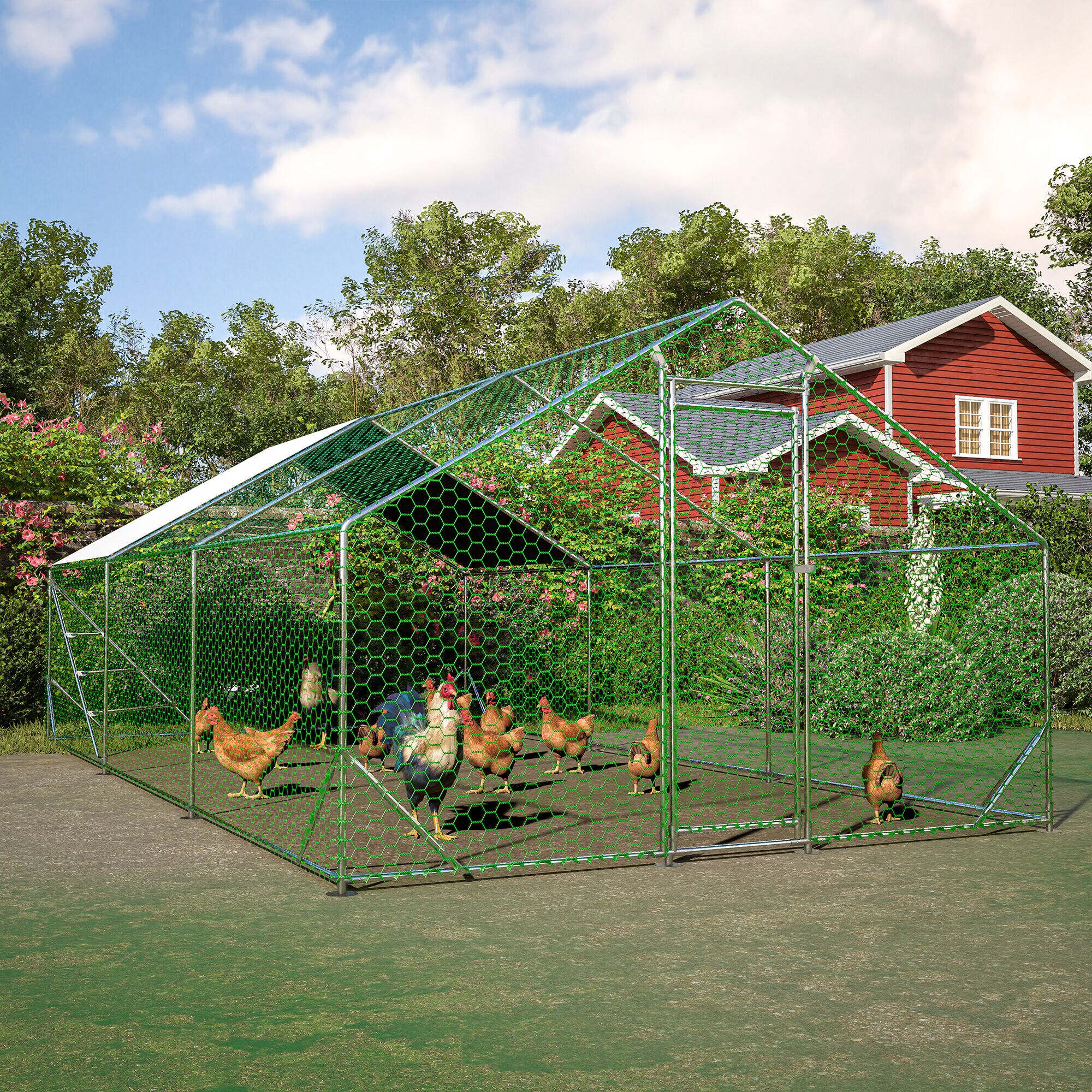 Kahomvis CX-QPW1-5356 Chicken-Coops-Rabbit-Hutches - View #9
