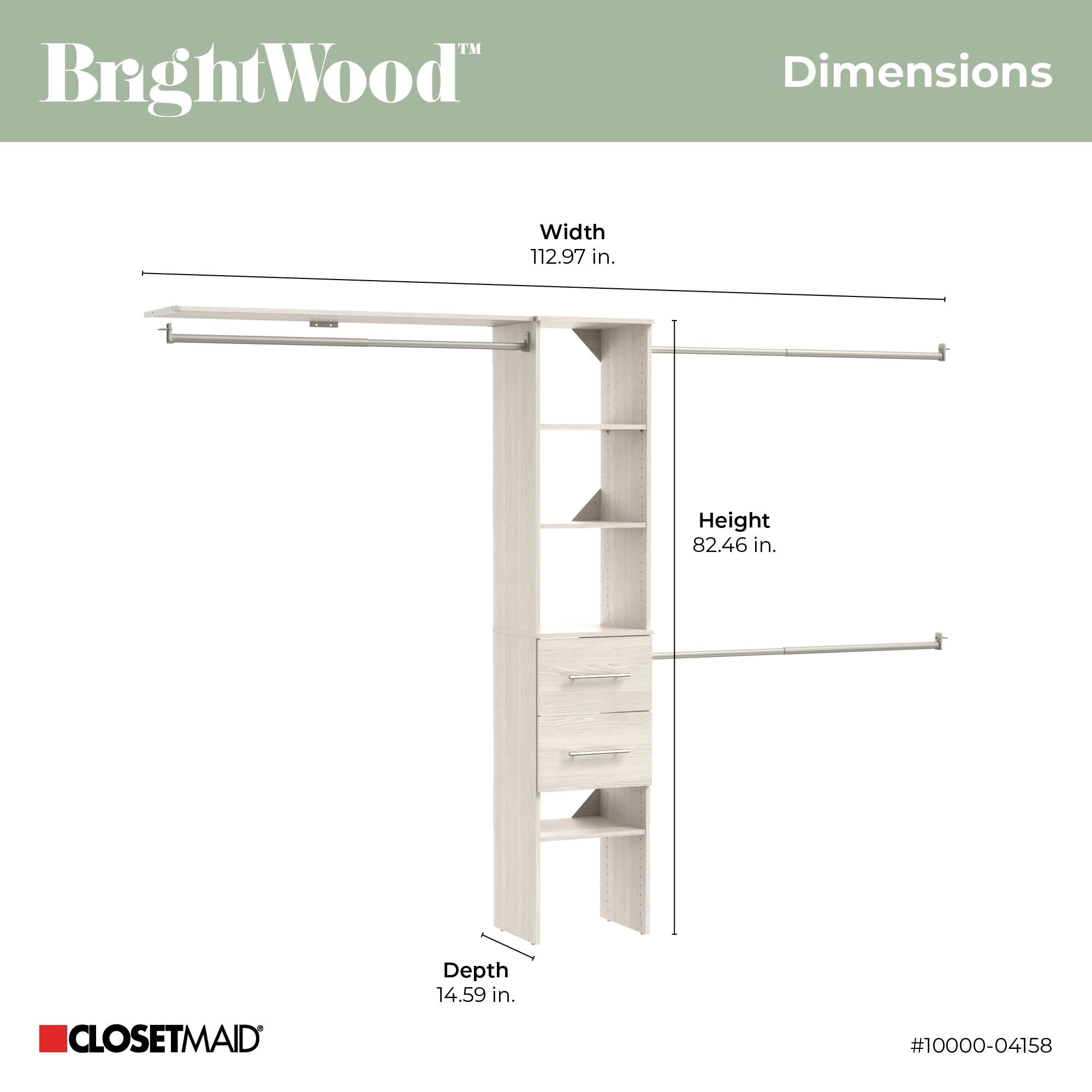 ClosetMaid 10000-04158 Wood-Closet-Kits - View #8