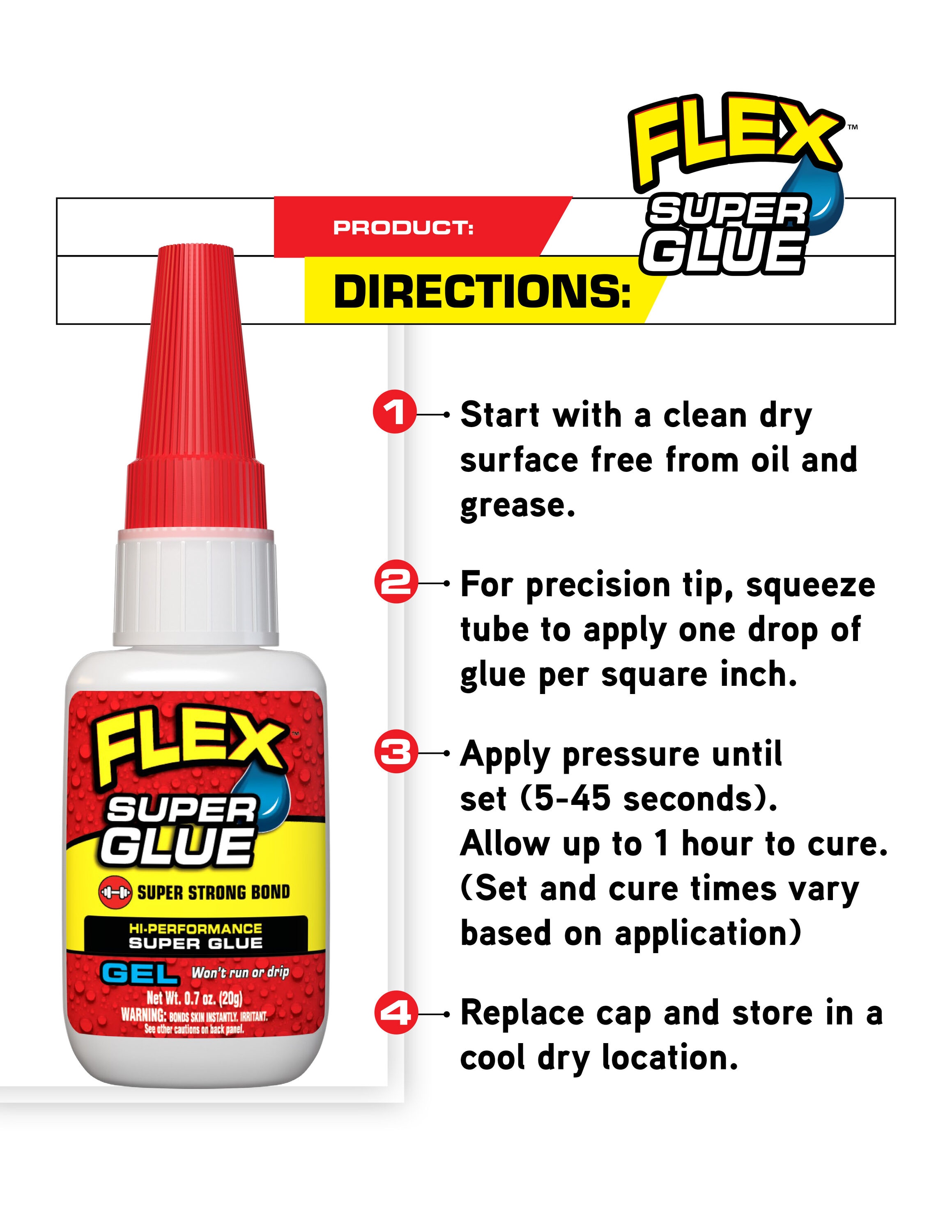 Krazy Glue Maximum Bond Ultra-Thick No-Run Gel Super Glue, 0.7 oz