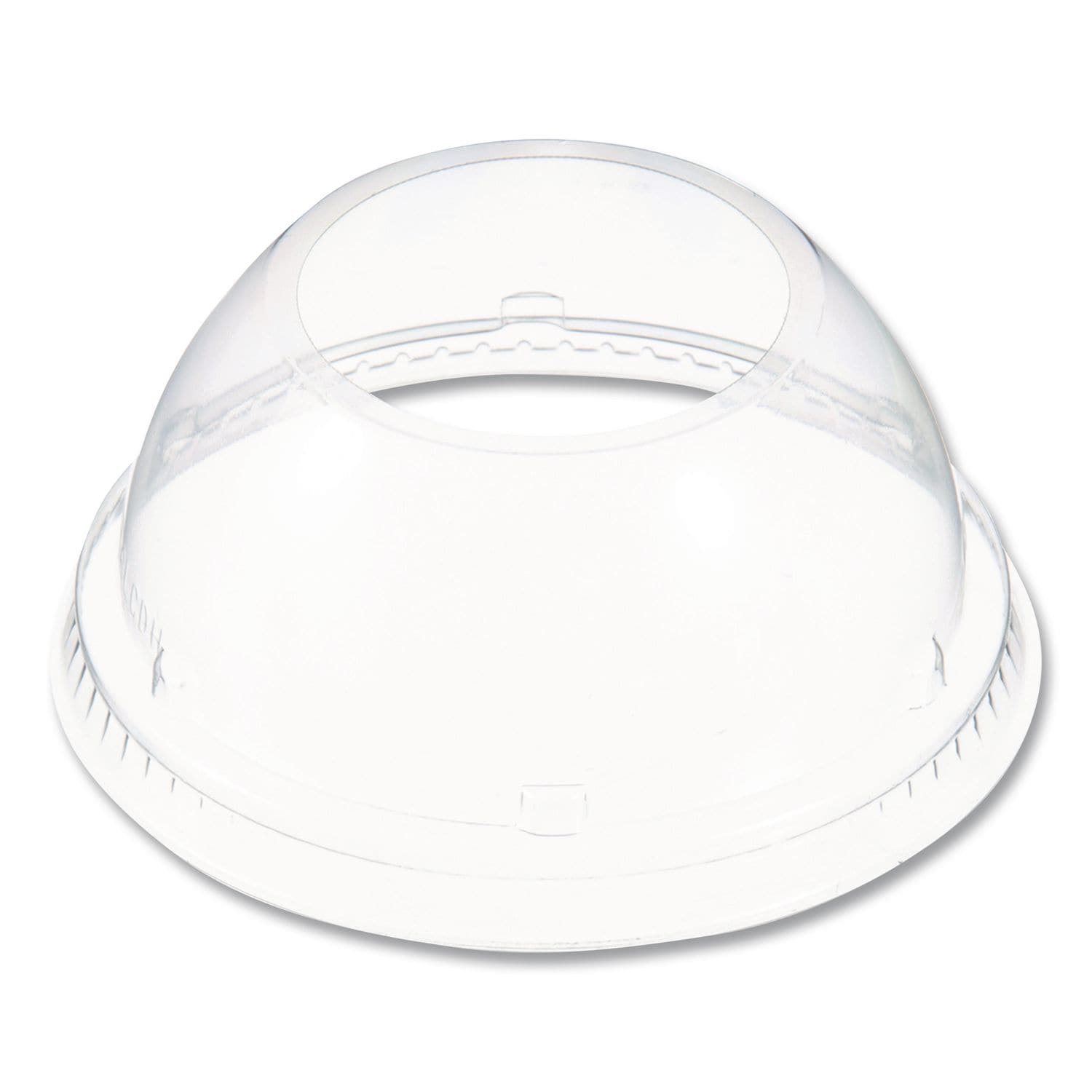 Dart Dome-Top Sundae/Cold Cup Lids Fits 12 oz to 24 oz Cold Cups Plastic Clear 1000/Carton