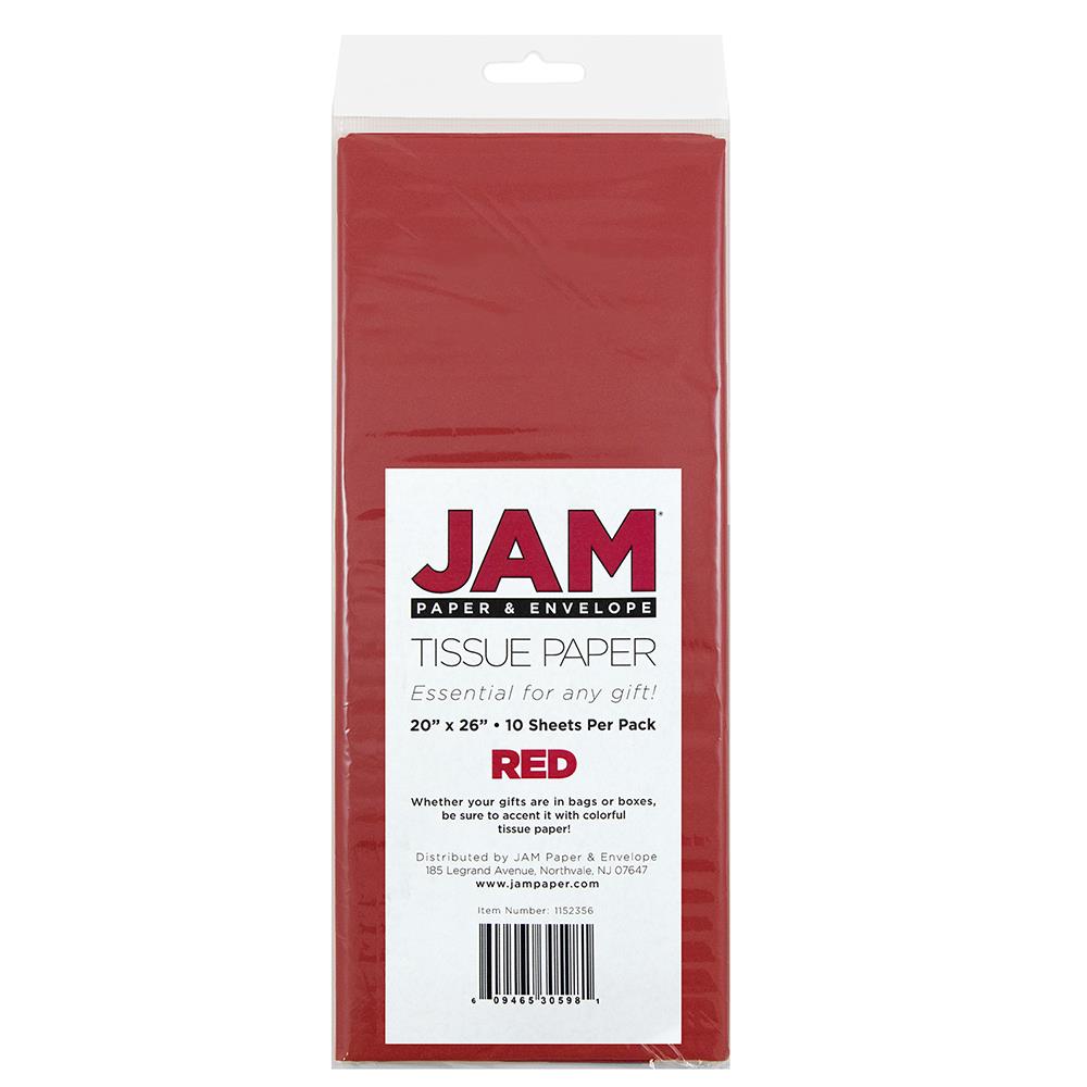 Premium Red Tissue Paper - 3 Packs of 120 sheets Each 