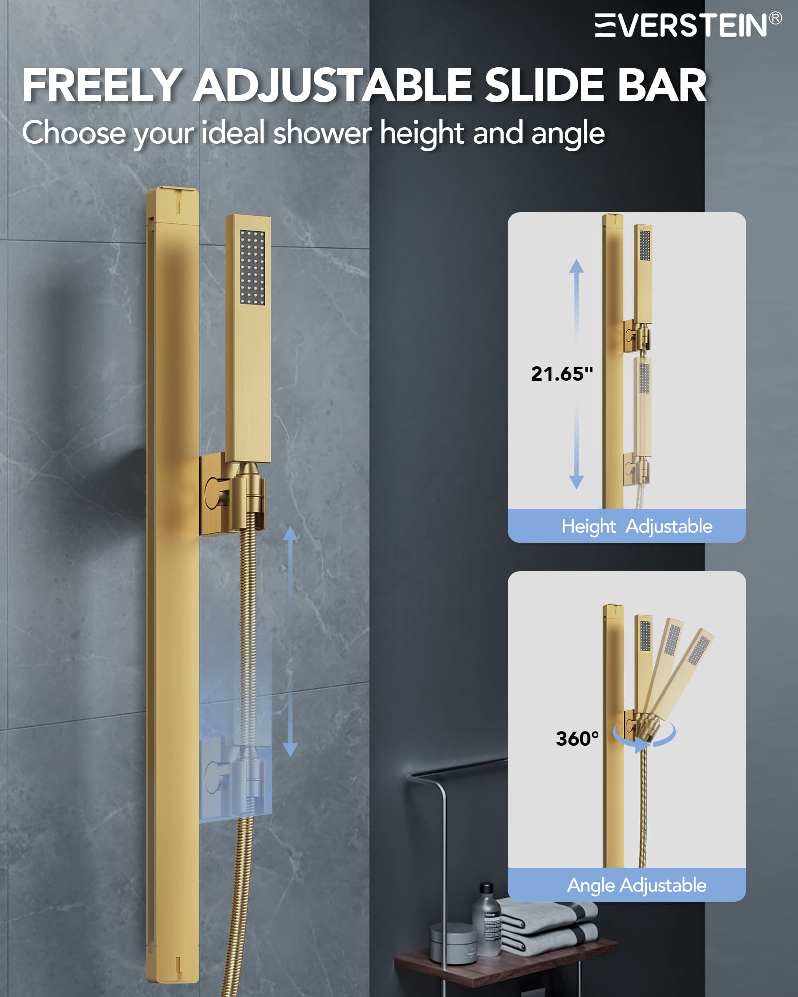 EVERSTEIN SFS-1027-GD16 Tub-Shower-Faucets - View #7