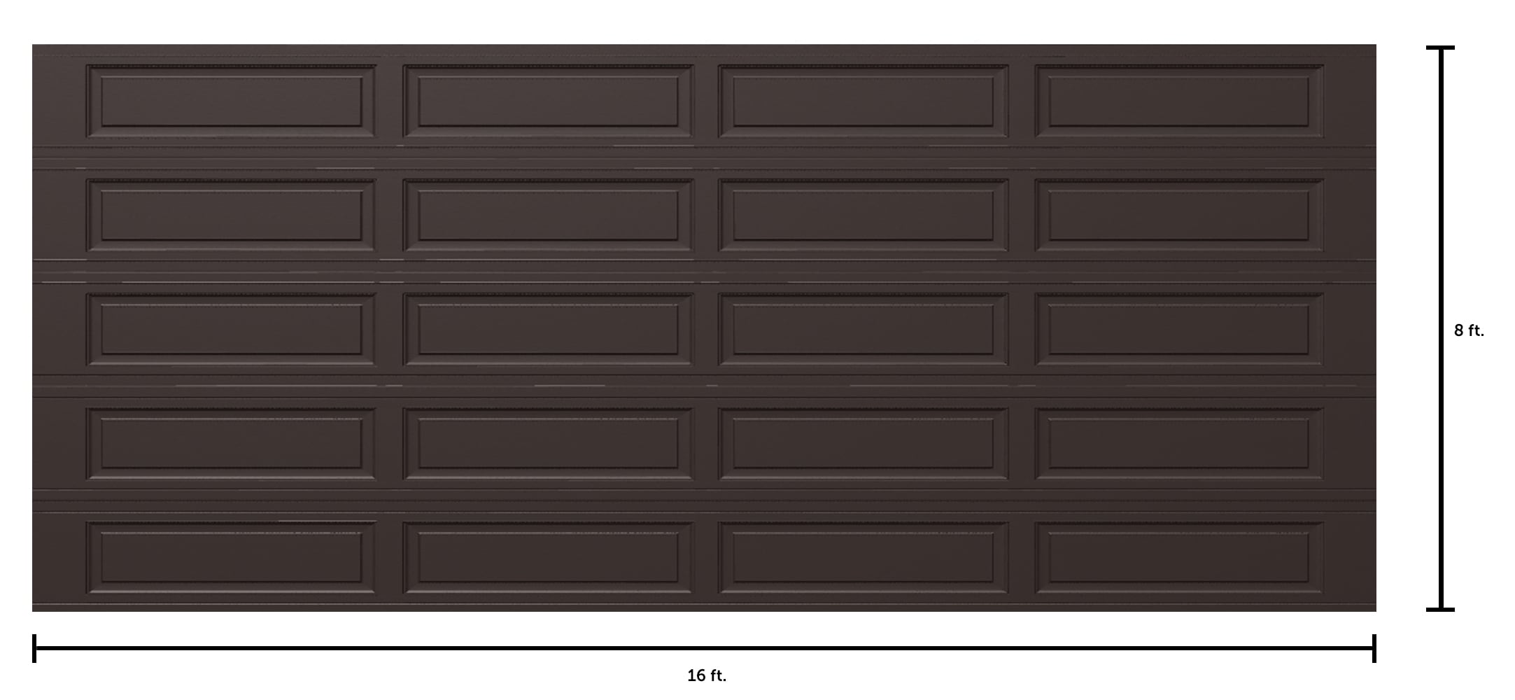 Wayne Dalton WD9605RB168 Garage-Doors - View #2