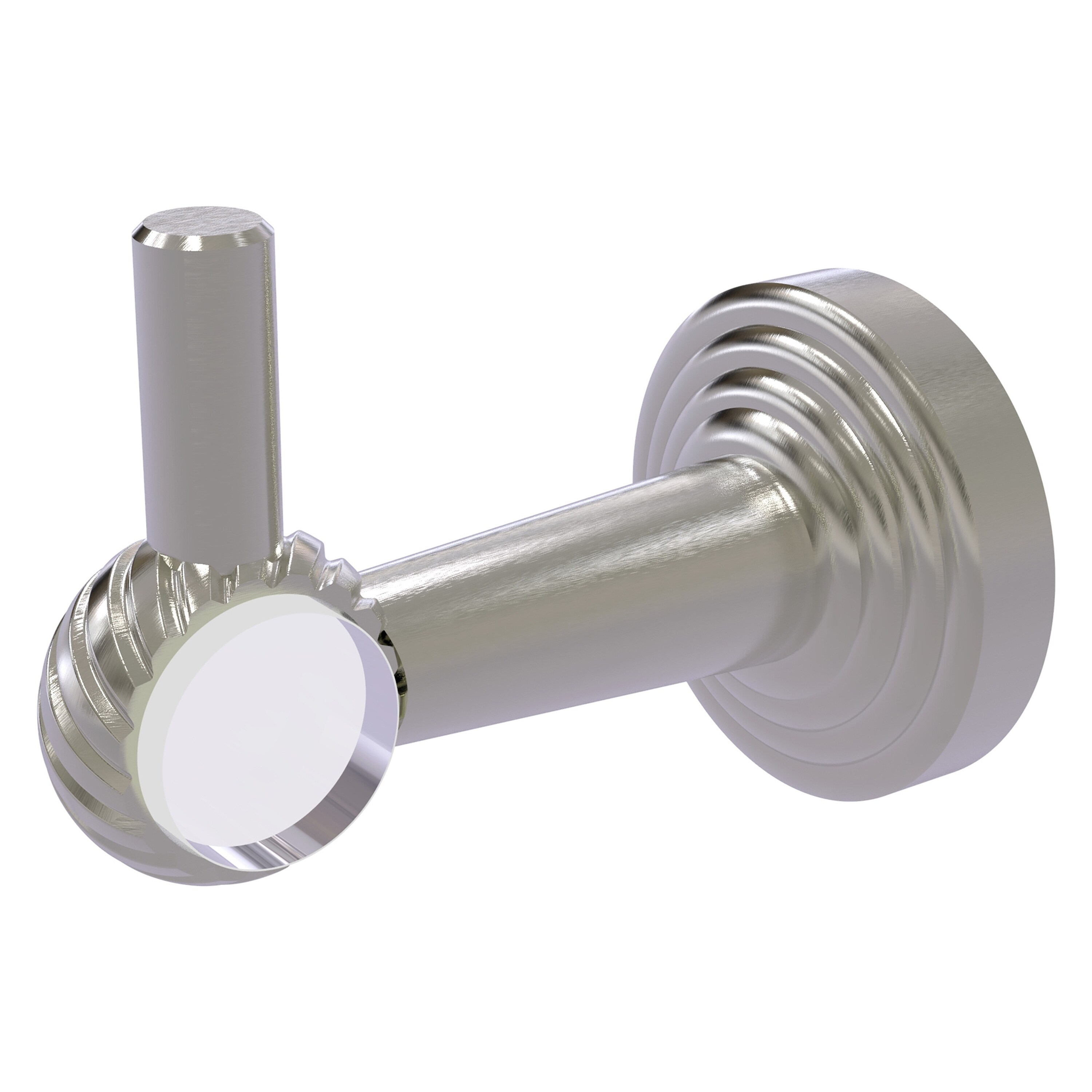 Allied Brass PB-20T-SN Pacific Beach Satin Nickel Single -Hook Wall mount Towel Hook