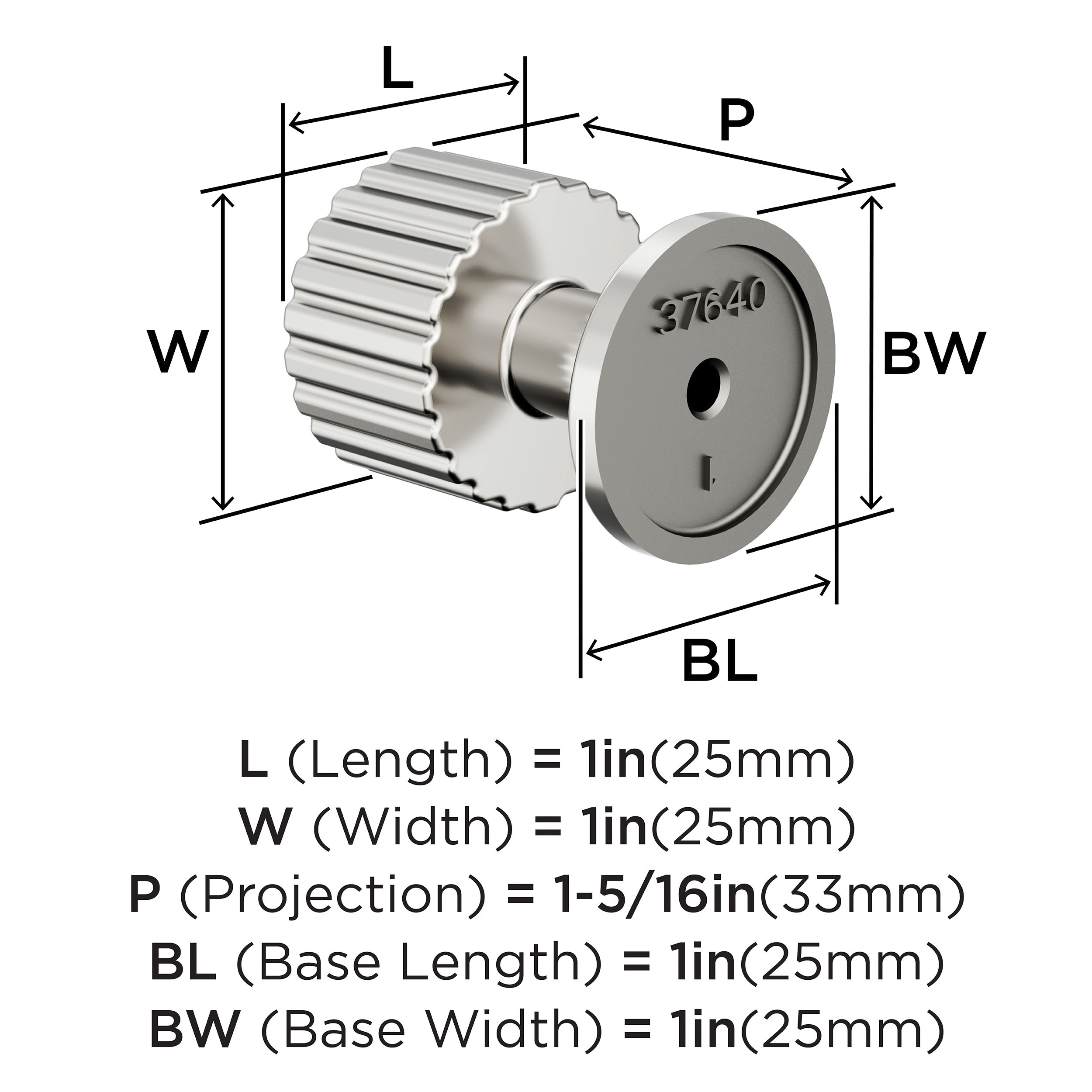 Amerock BP37640PN Cabinet-Knobs - View #4
