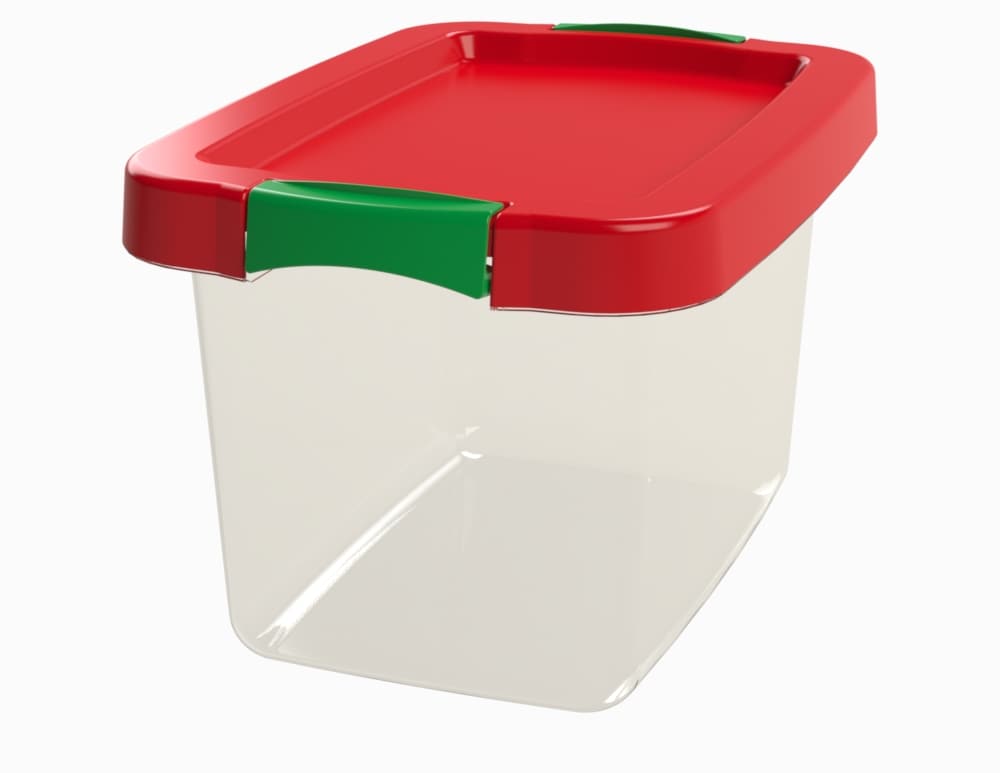 Plastic Food Storage Container SE - Pack of 24 - Red