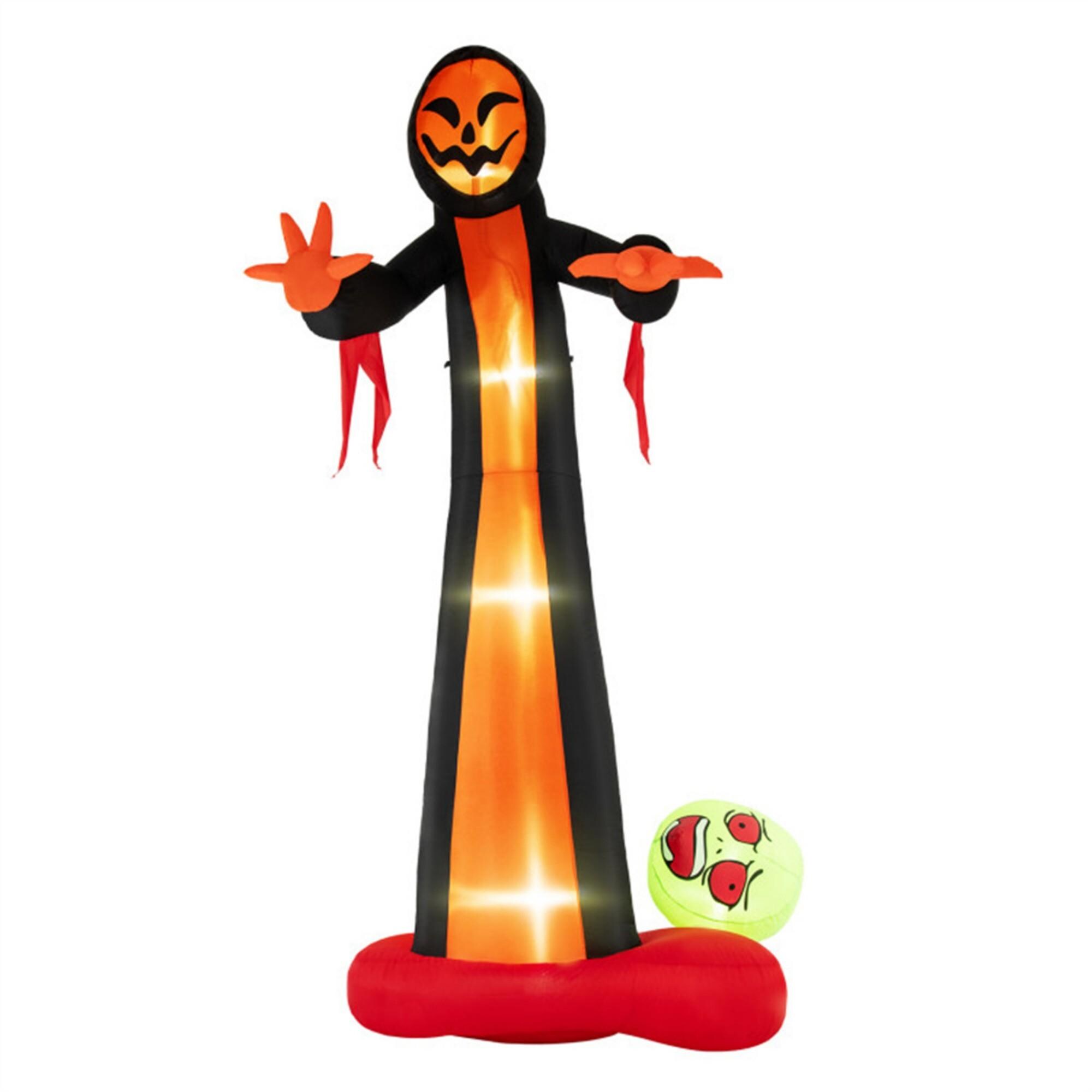 GlasFlength 12 FT Giant Grim Reaper Inflatable Halloween Decoration ...
