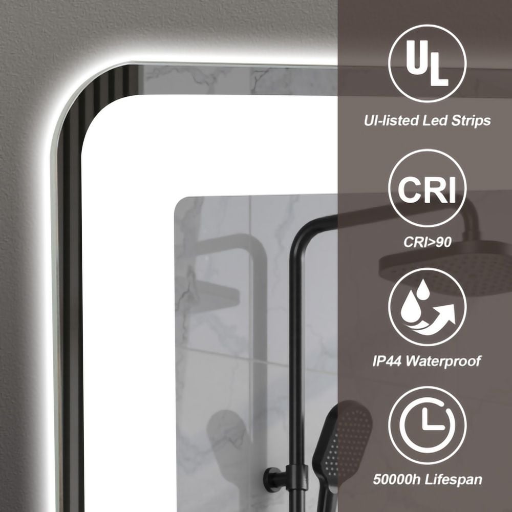 HomLux LW-W2709P243340 Framed-Bath-Mirrors - View #3
