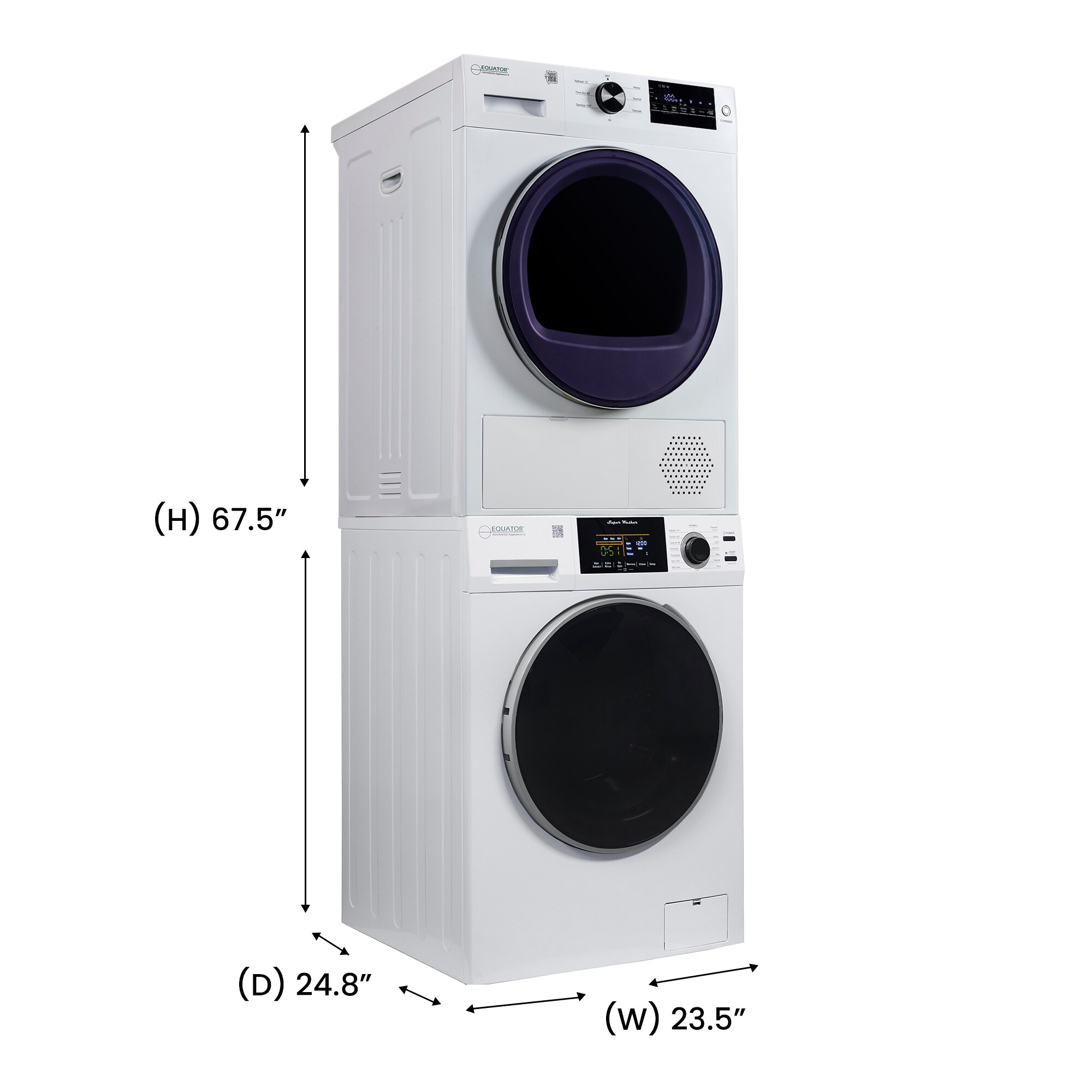 Equator Advanced Appliances EW 835 + ED 890 SBS Combo-Washer-And-Dryer - View #2