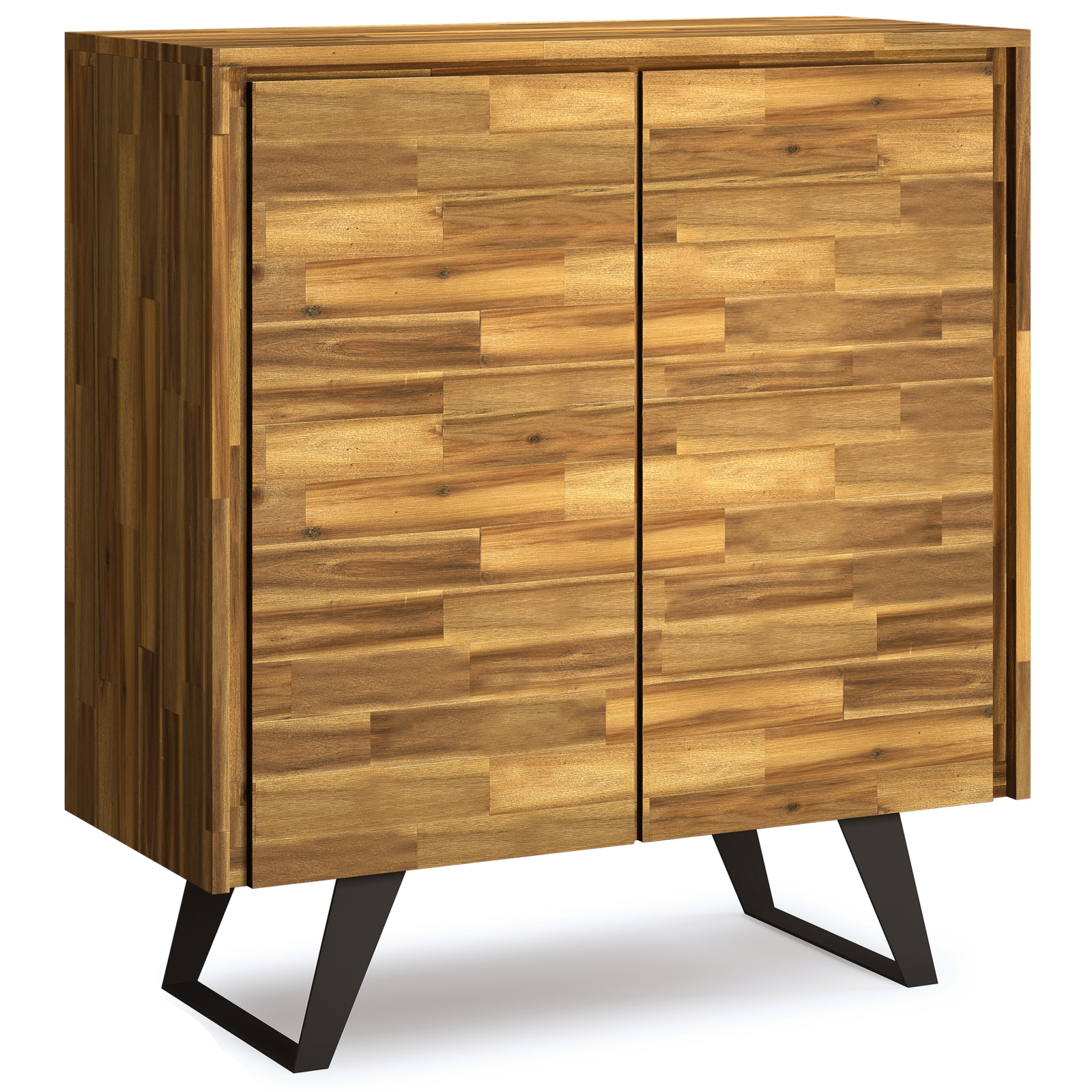 CHITA Industrial Storage Cabinet with 4 Adjustable Shelves for Living Room Bedroom Hallway Entryway and Organized Home Storage Light Brown