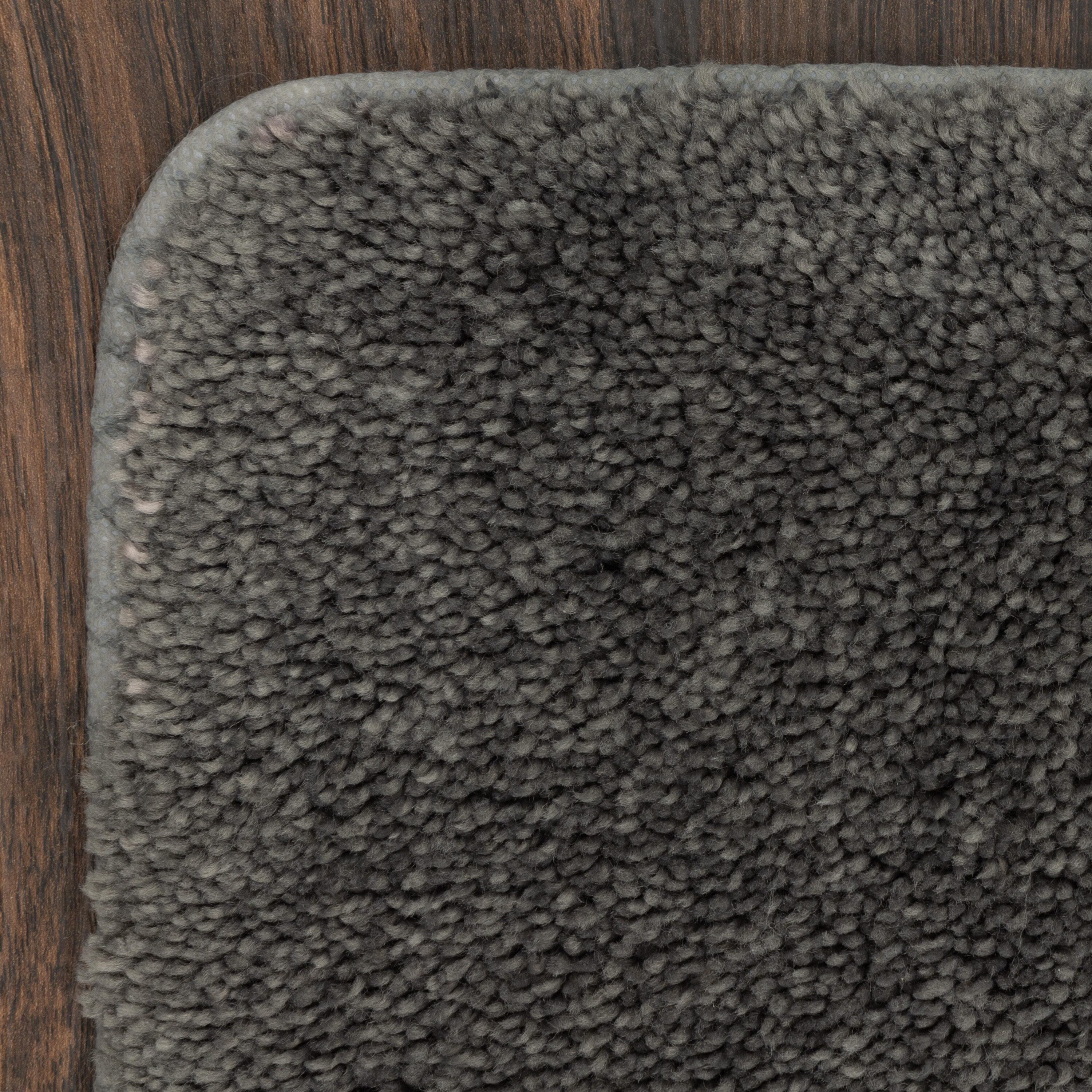 allen + roth 24-in x 40-in Dark Gray Polyester Bath Mat in the