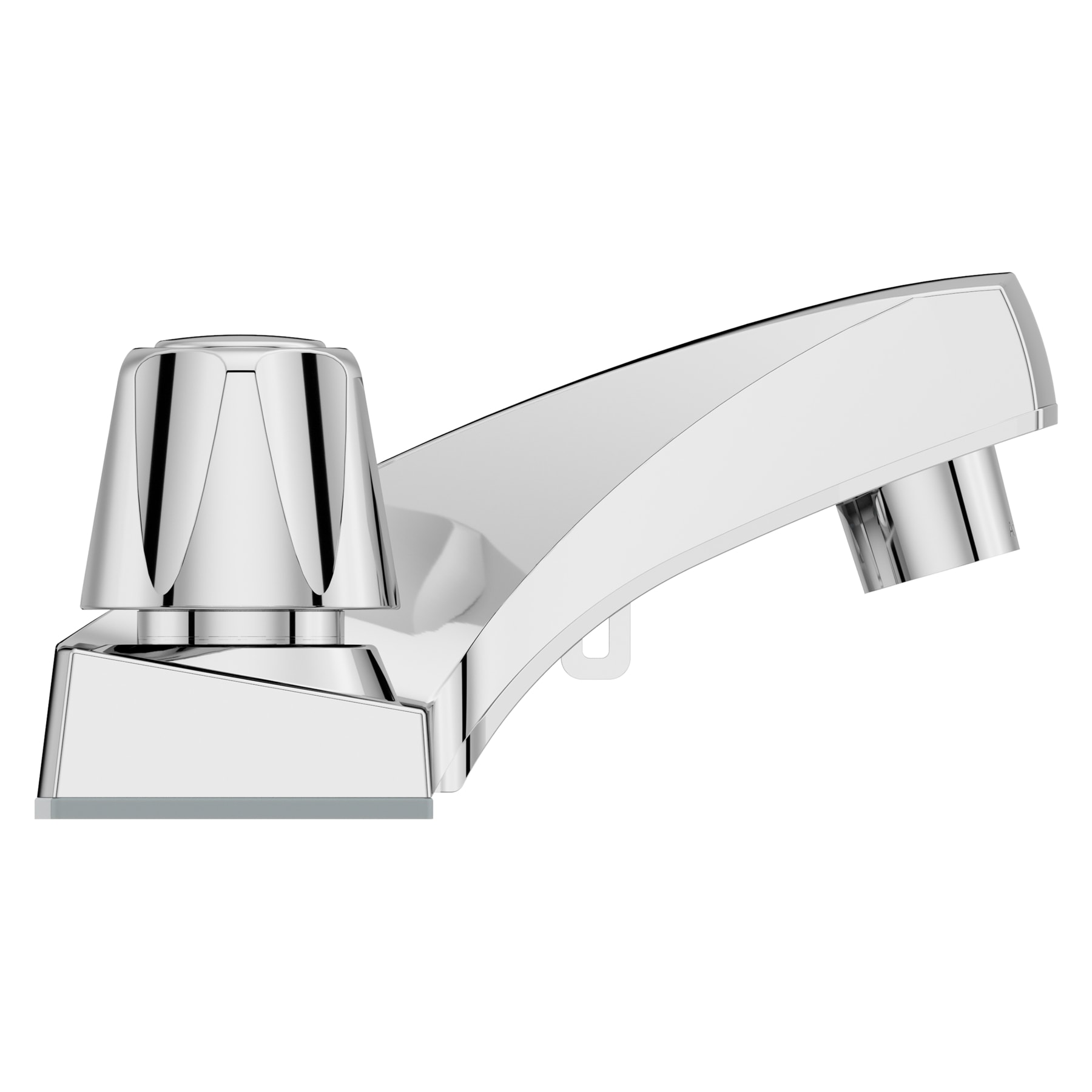 Polished Chrome 4-Inch Centerset Bathroom Faucet with Dual Handles