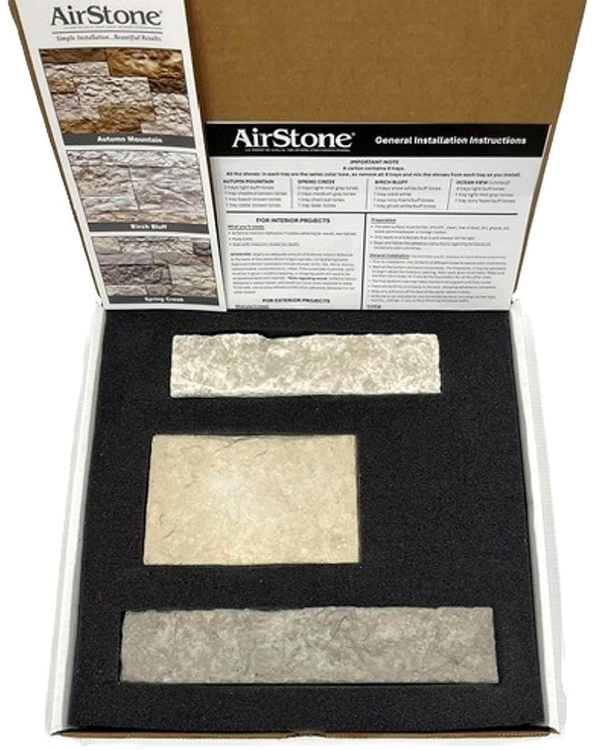 AirStone Sample Kit 0.5 Square feet Ocean View Manufactured stone veneer