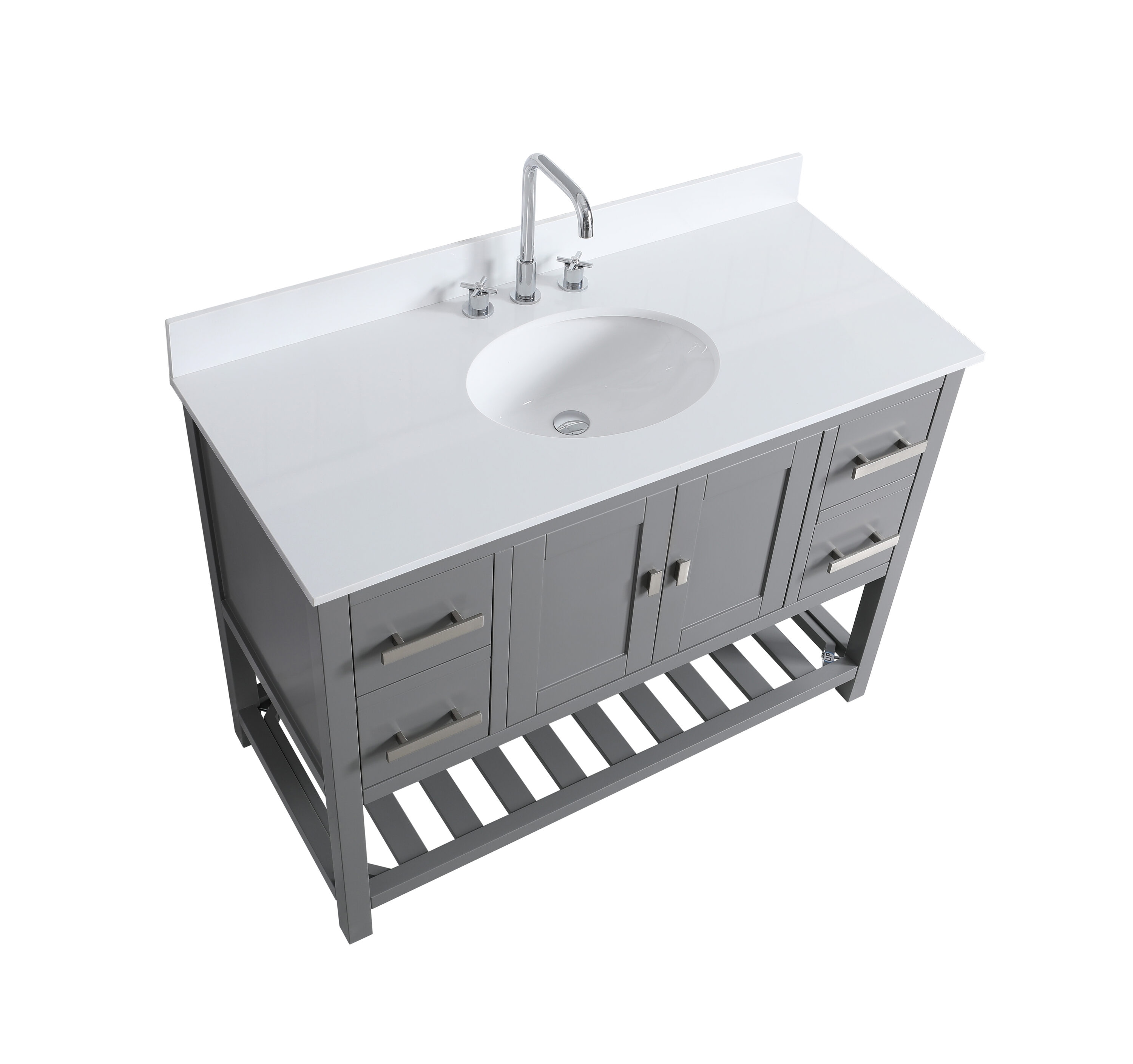 Design Element DEC055-48-GY-CB vanities - View #4