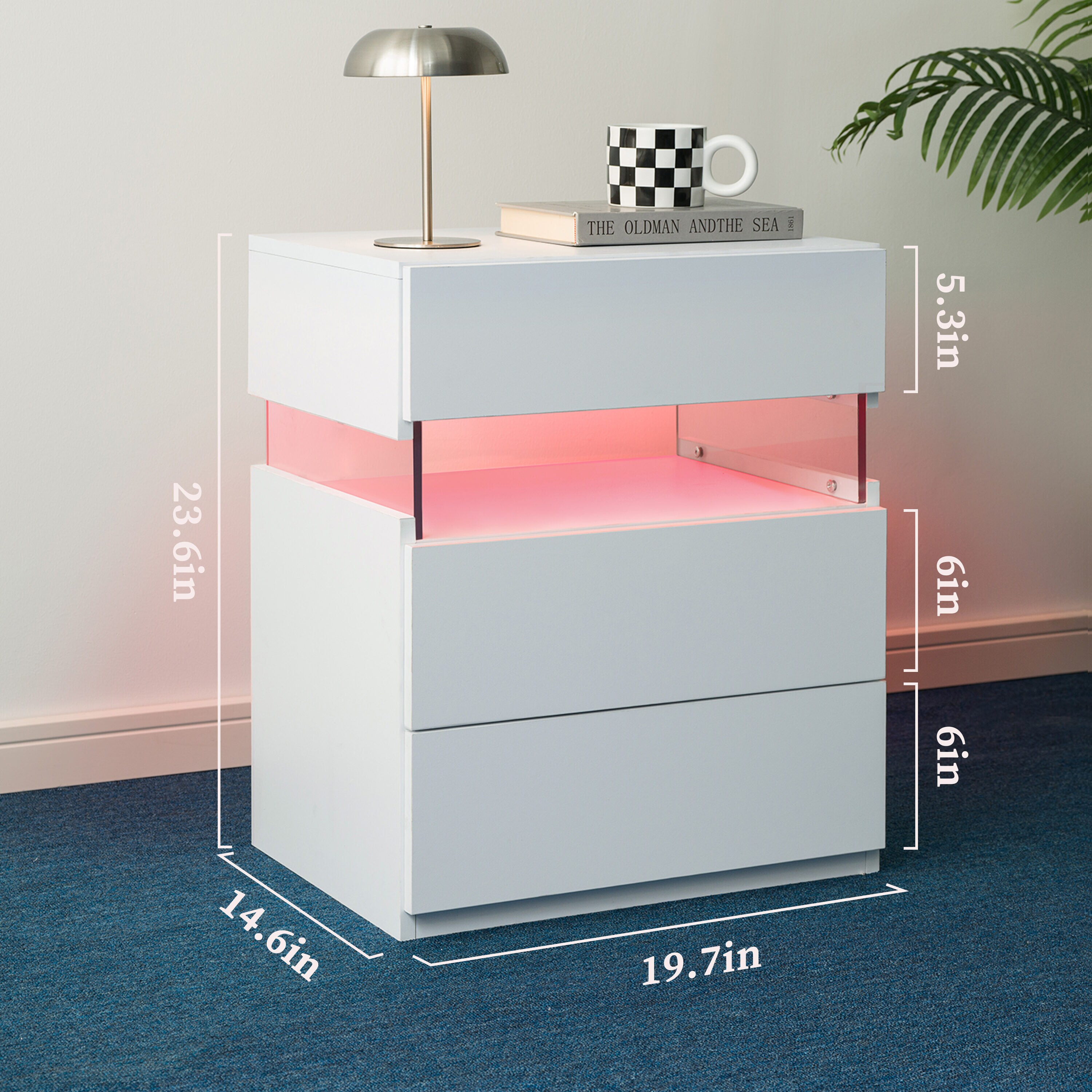 GLANZEND 6514J3FWI nightstands - View #2