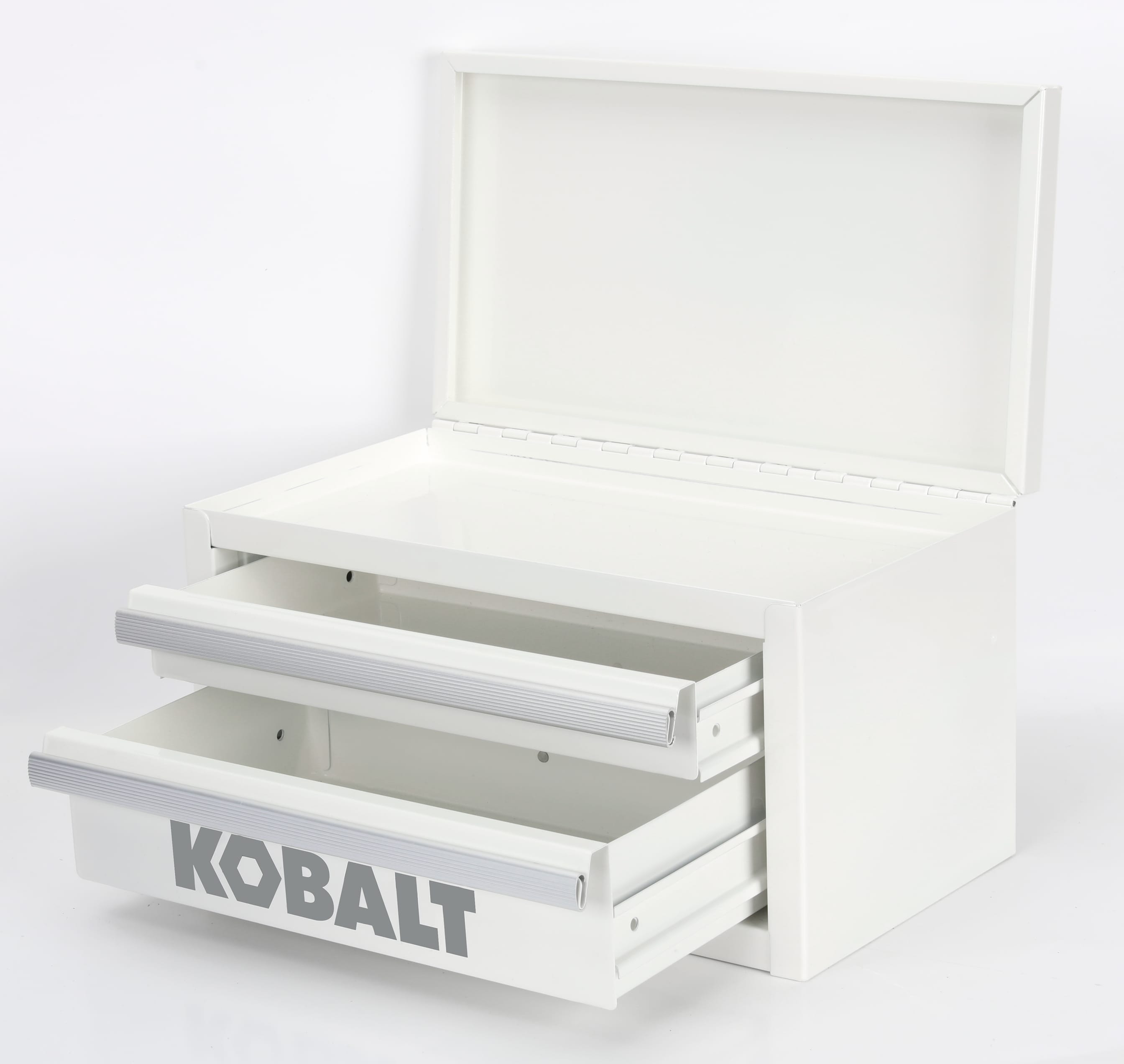 Kobalt Mini 10.83-in Friction 2-Drawer Blue Steel Tool Box in the
