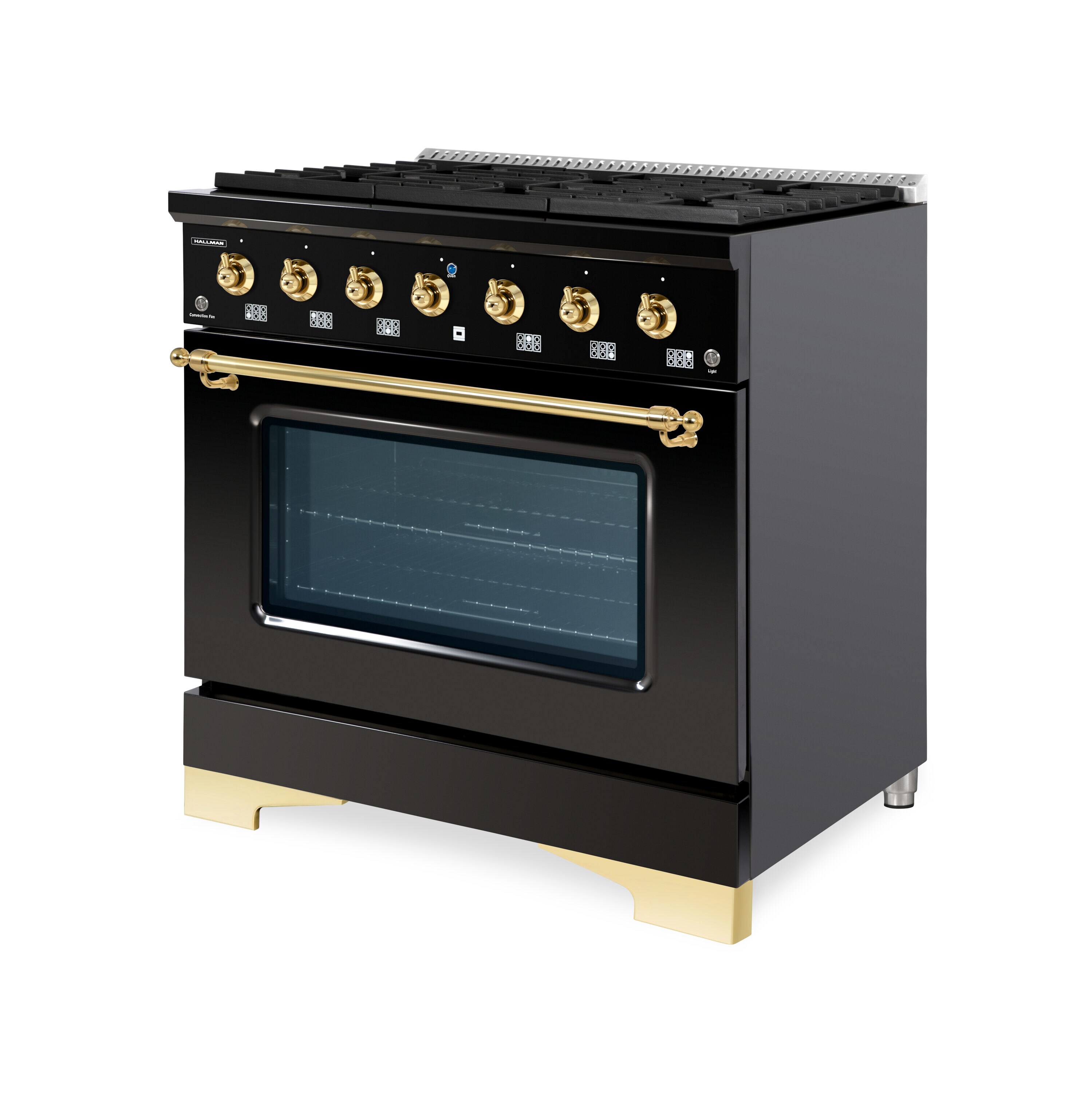 Hallman HCLRG36BSGB Freestanding-Gas-Ranges - View #2