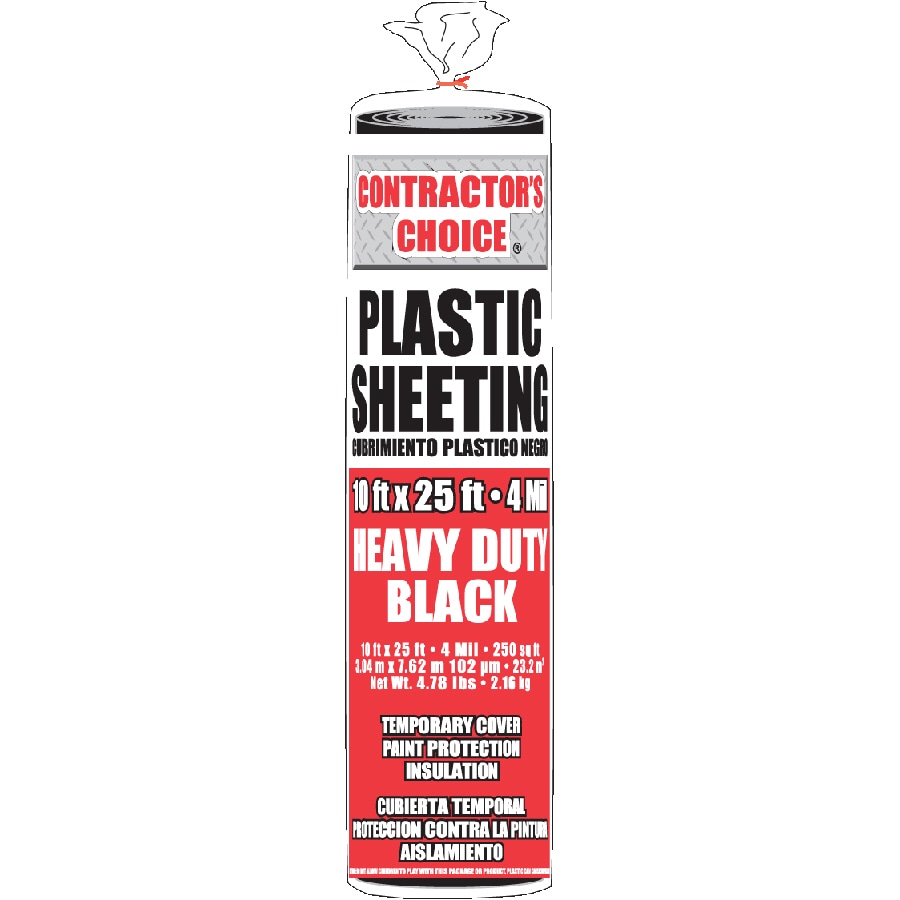 HDX 10 ft. x 25 ft. Clear 6 mil Plastic Sheeting RSHD610-25C - The