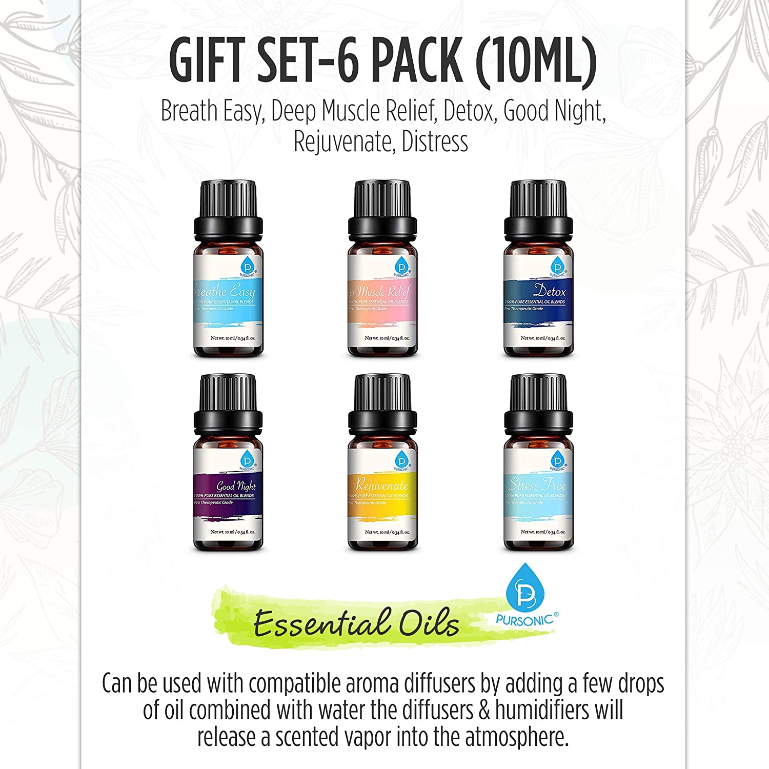 Pursonic AOB6 Diffusers-Essential-Oils - View #2
