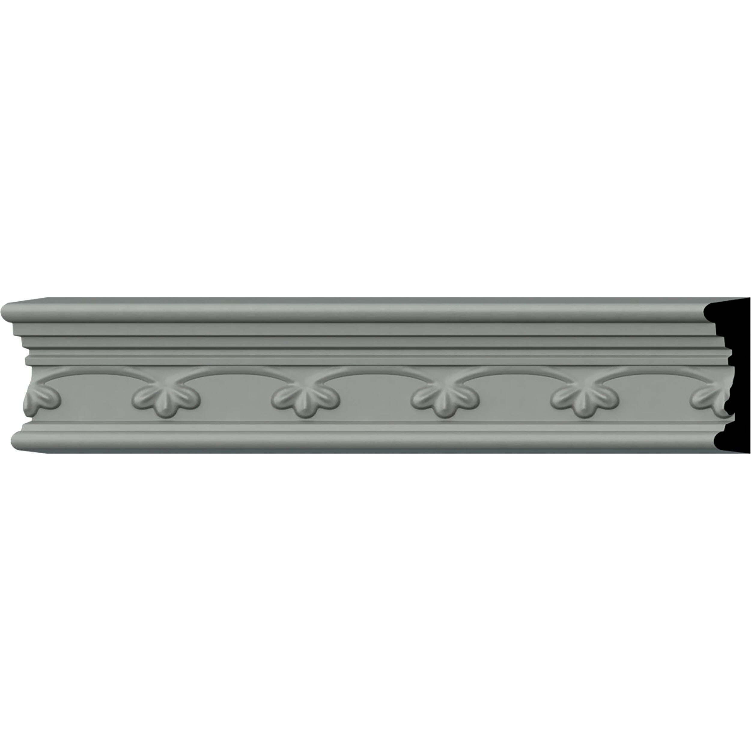 Ekena Millwork CHA01X00RE-CASE-2 Remington 1-7/8-in x 7-ft 10-1/2-in Primed Polyurethane Chair rail Moulding 2 -Pack