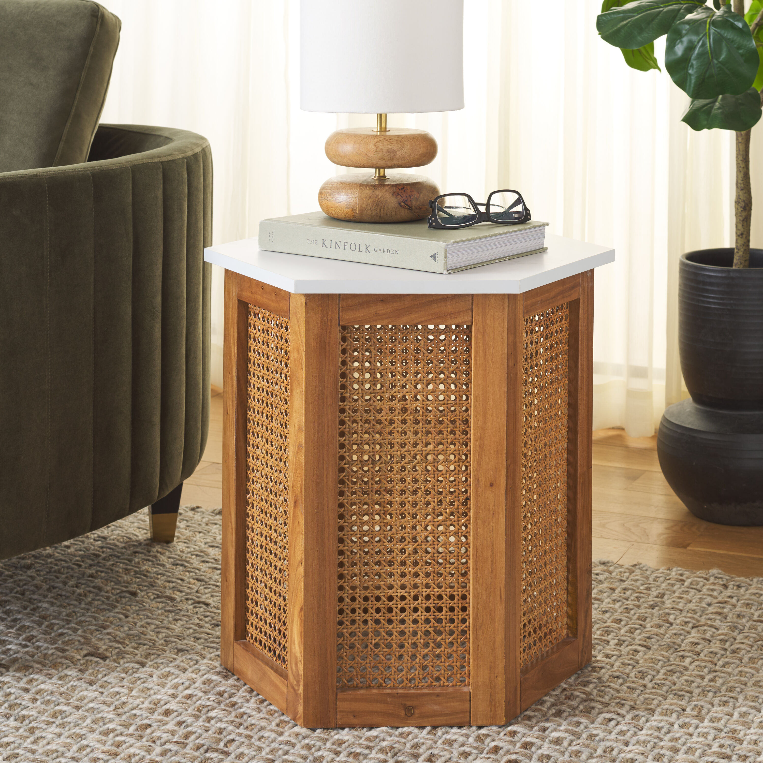 Safavieh ACC2101A Danez Modern Nc Coating Accent Table Set
