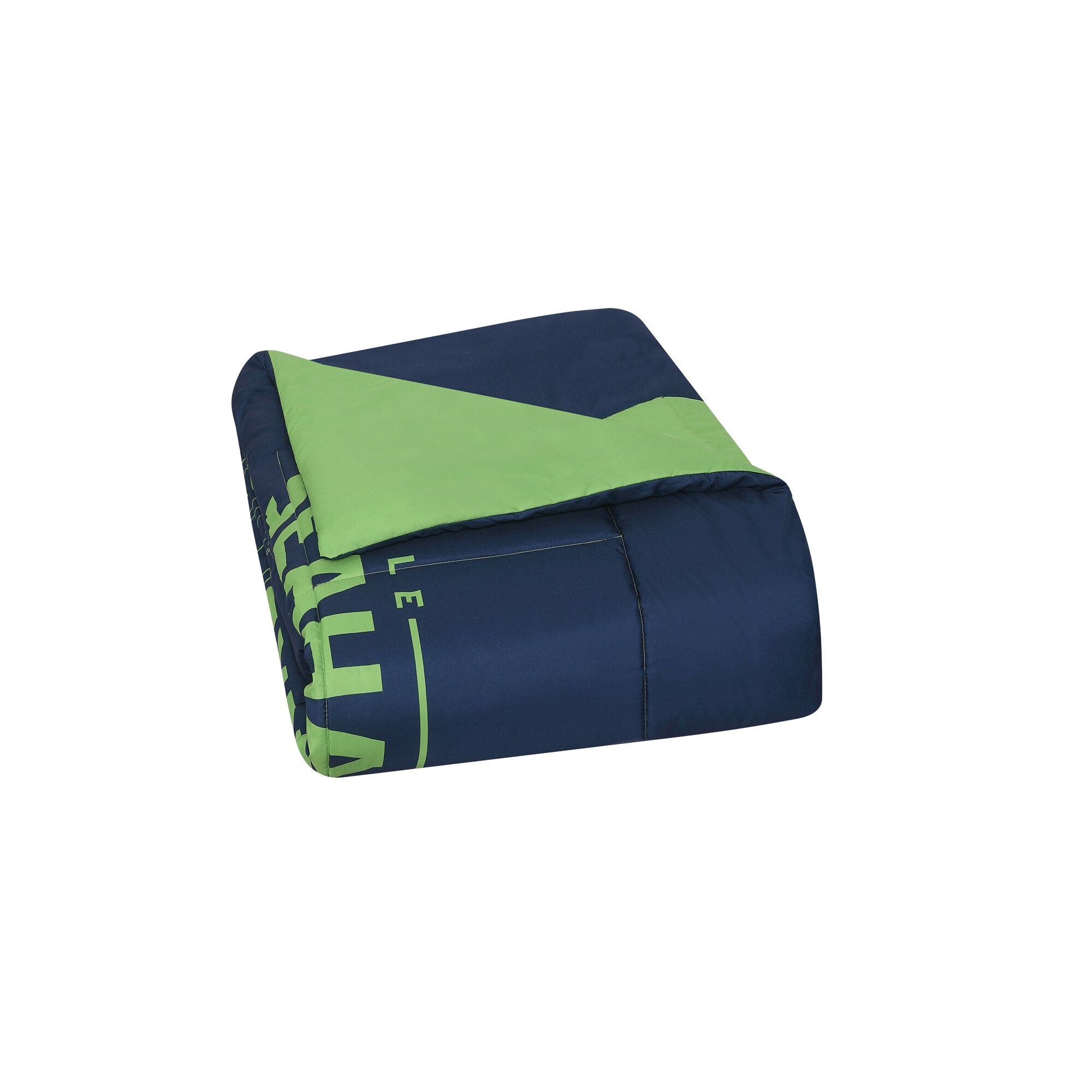 Crib Bedding Set M/w Seattle Seahawks Fabric 