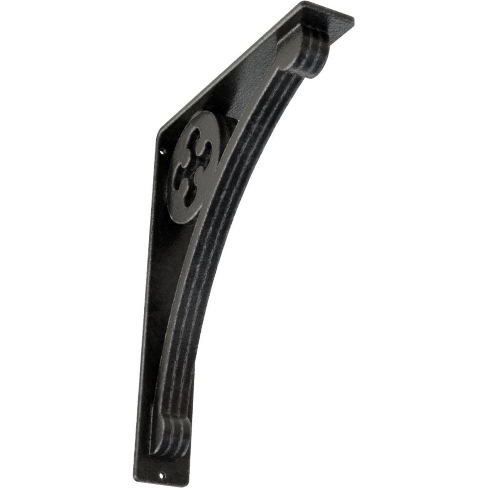 Ekena Millwork BKTM02X10X12TCRAPW Crawley 10-in x 2-in x 12-in Gray Wrought iron Countertop support bracket