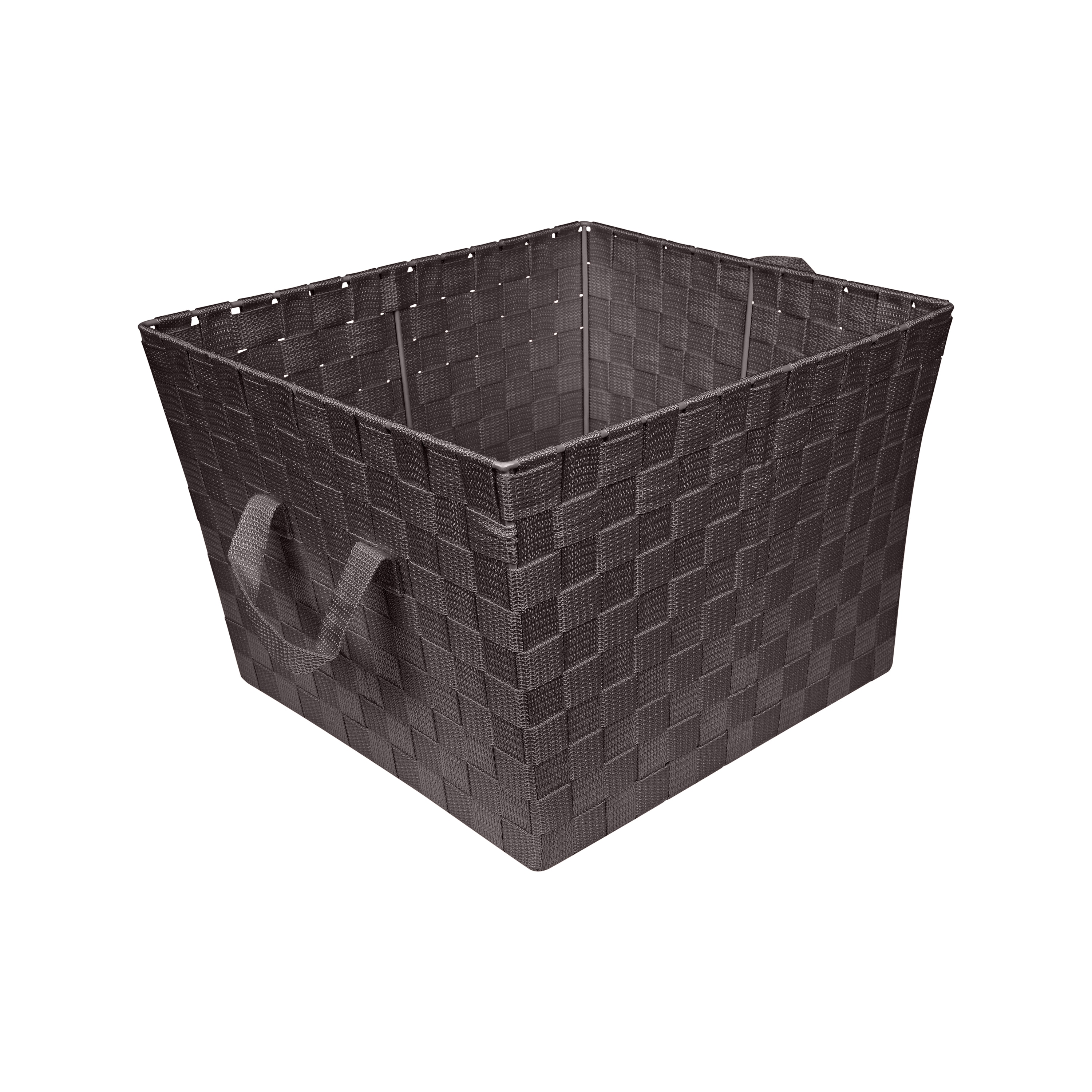Simplify 25091-CHOCO ( 15-in W x 10-in H x 13-in D ) Brown Polypropylene Basket