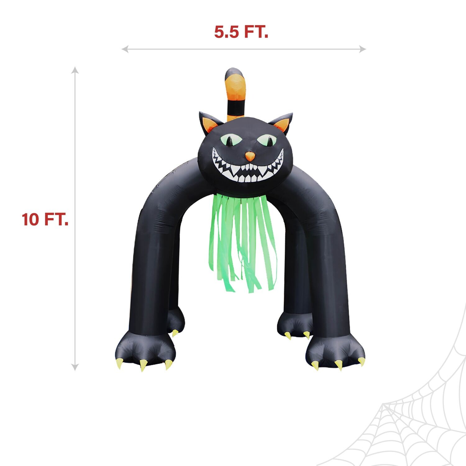 Haunted Hill Farm HIBCATARCH101-L Outdoor-Halloween-Decor - View #3