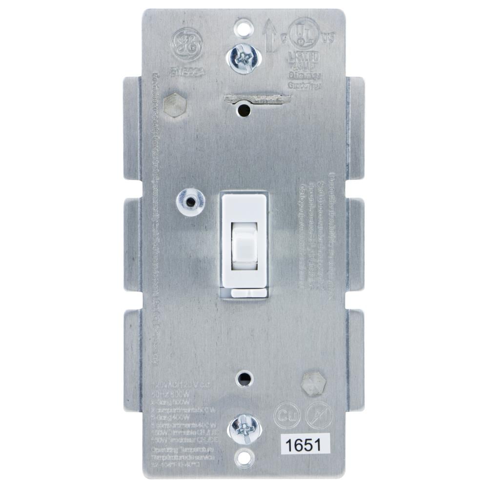 GE Enbrighten Z-Wave Plus 3-Way LED Toggle Master Dimmer, White in 