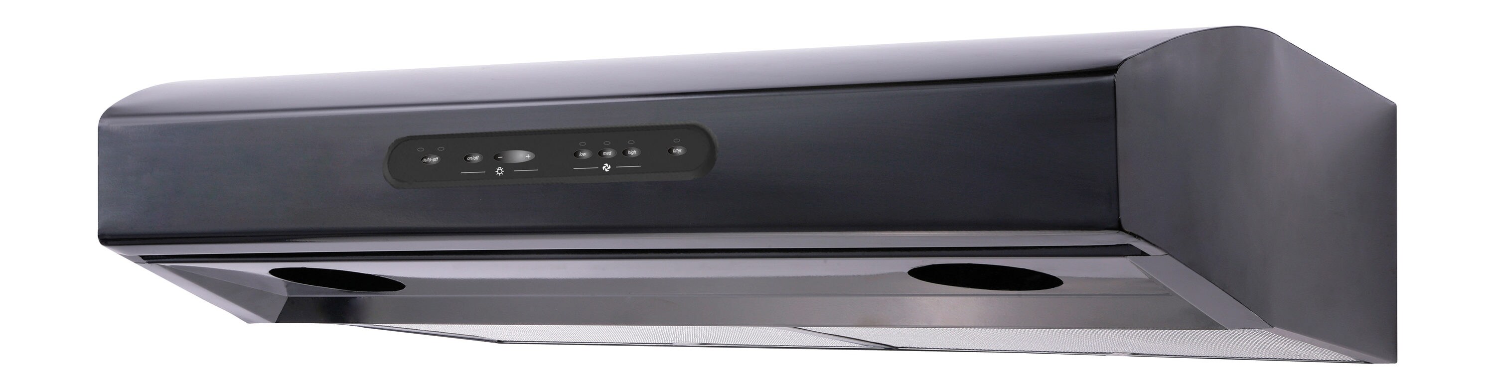 Haier LHV4330DBBB Convertible Black Under Cabinet Range Hoods with Charcoal Filter